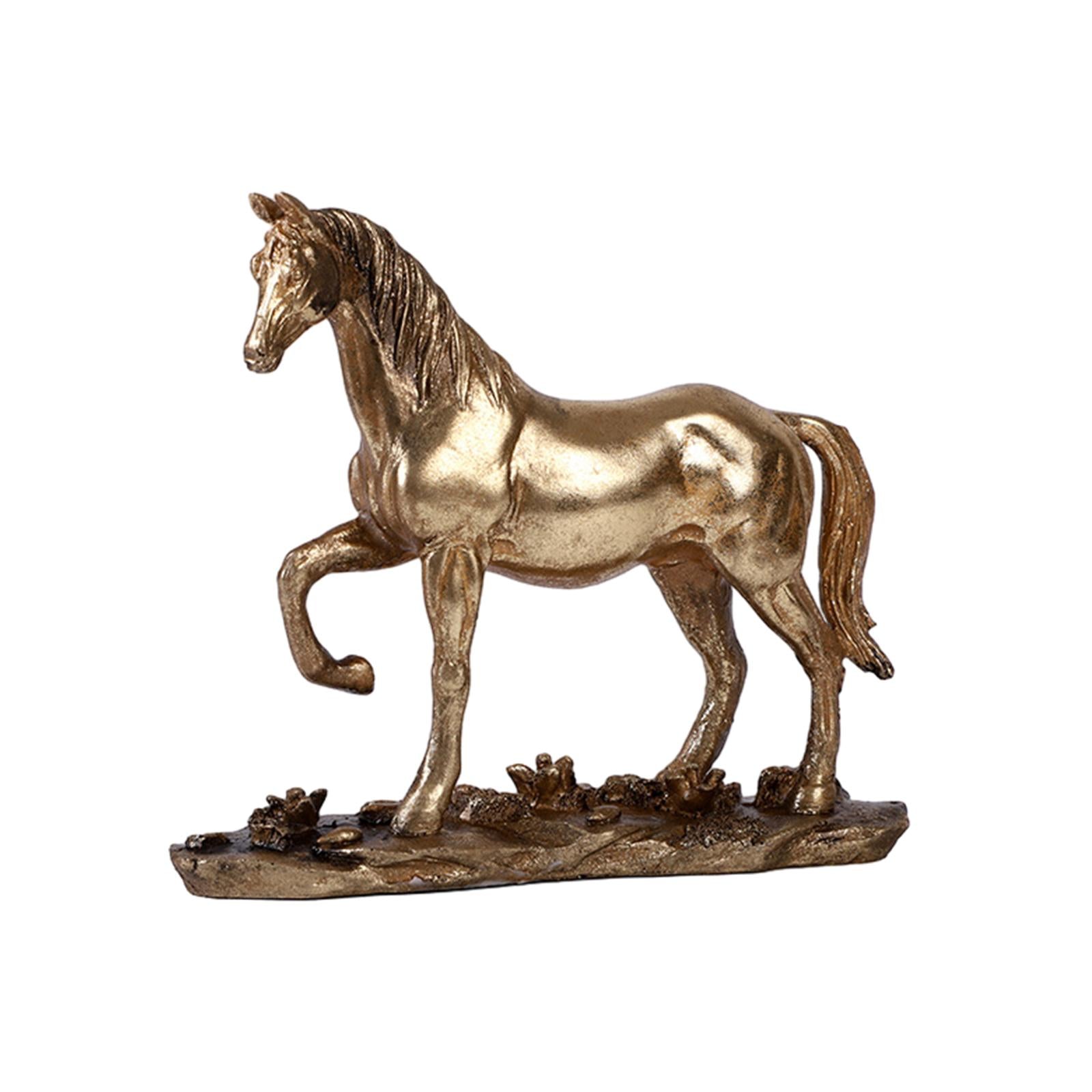 Horse Statue Resin Handicraft Horse Figurines for Cabinet Office Living Room style B