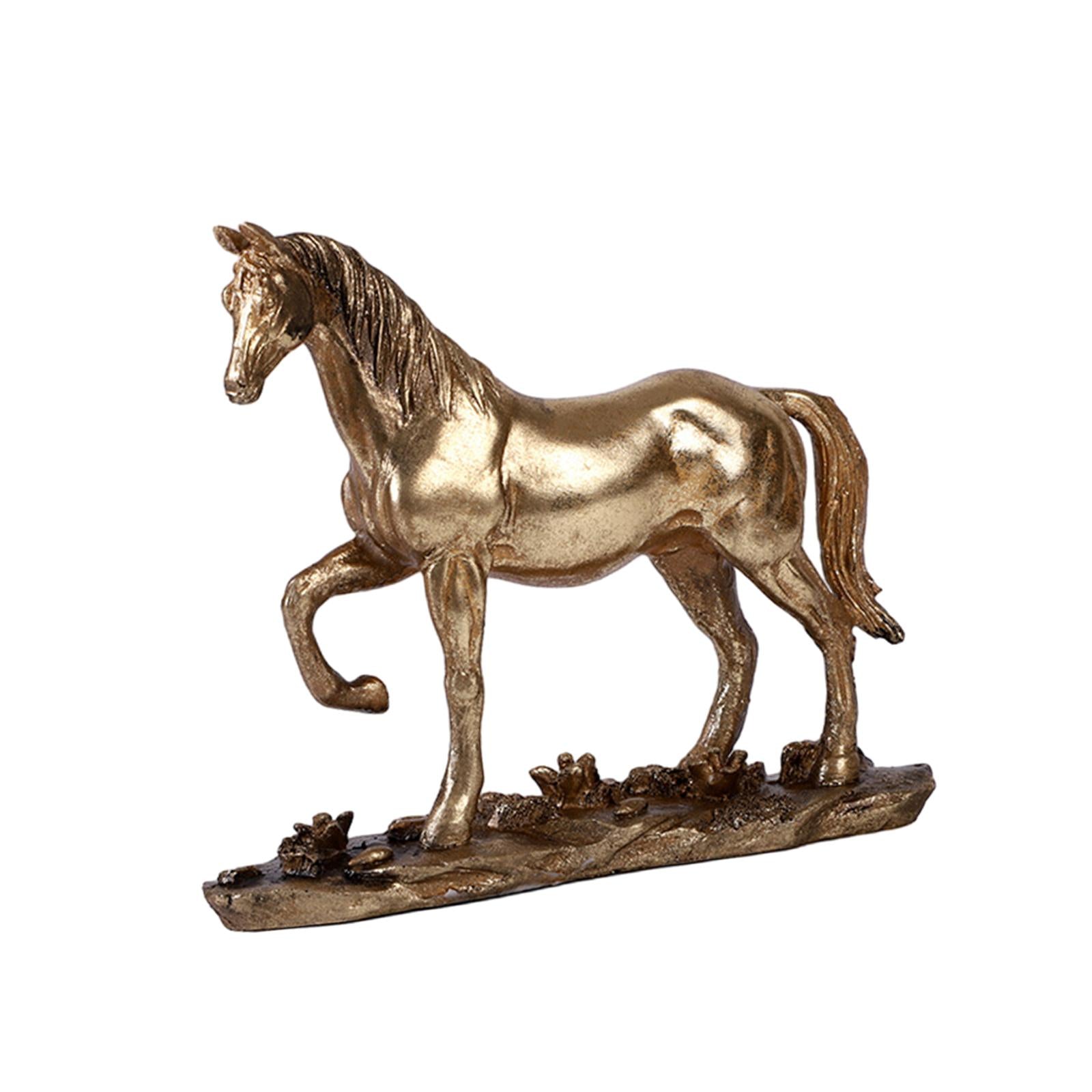 Horse Statue Resin Handicraft Horse Figurines for Cabinet Office Living Room style B