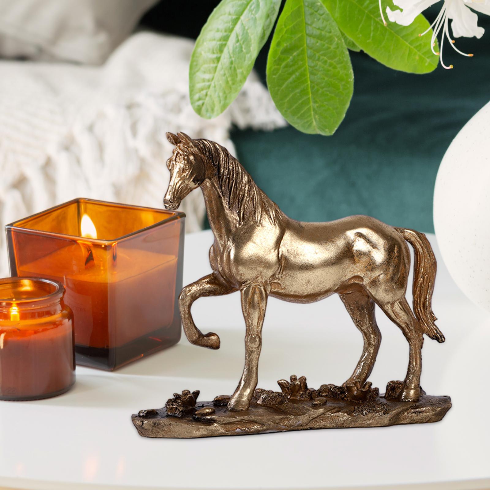 Horse Statue Resin Handicraft Horse Figurines for Cabinet Office Living Room style B