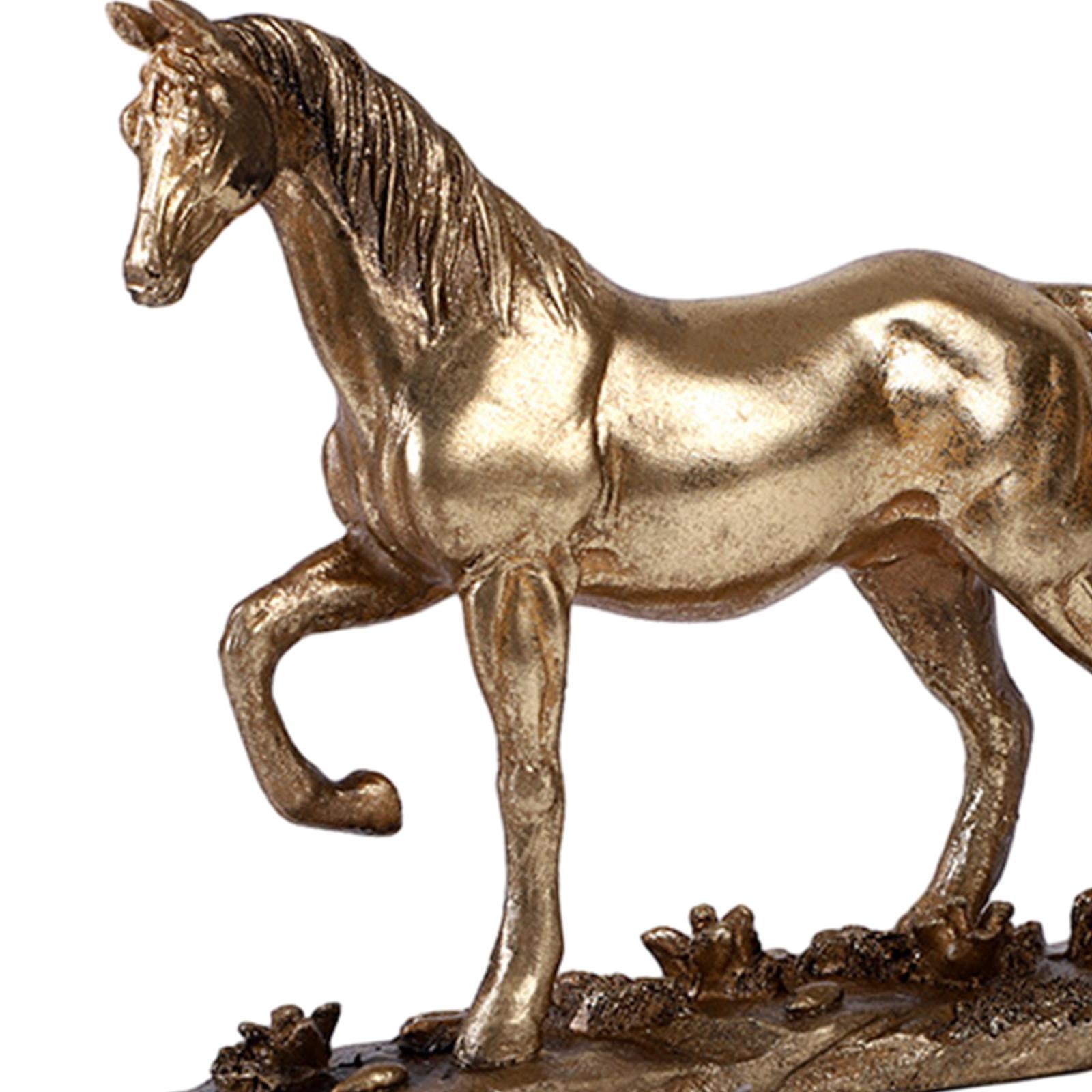 Horse Statue Resin Handicraft Horse Figurines for Cabinet Office Living Room style B