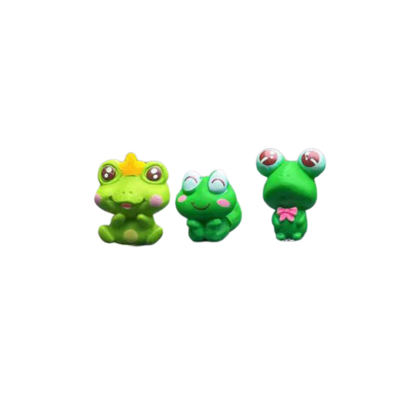 Car Dashboard Ornament Frog Cute Accessories for Automobile Bedroom Tabletop 6 frog ornaments