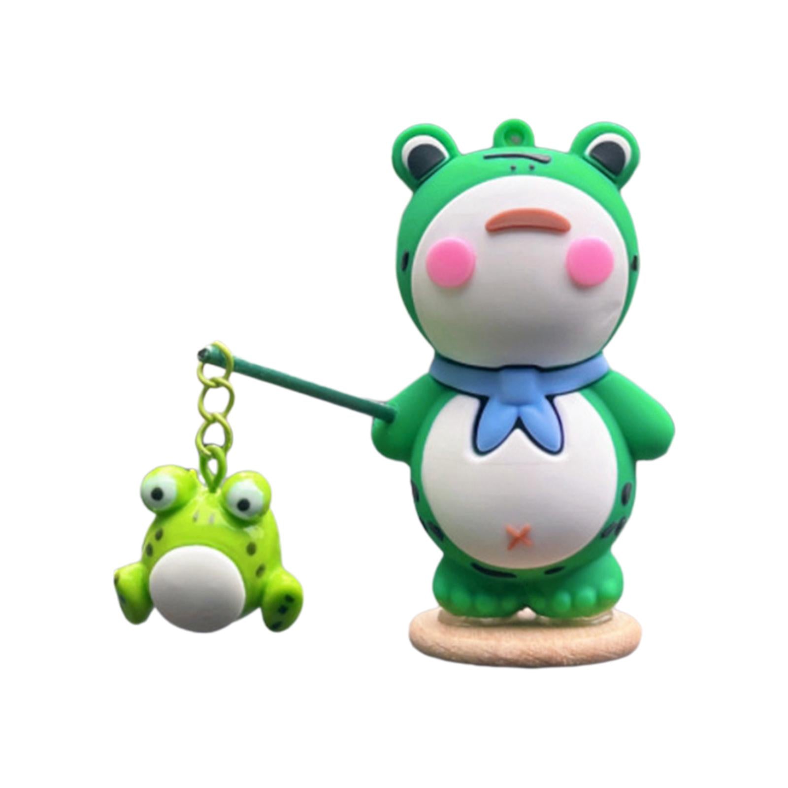 Car Dashboard Ornament Frog Cute Accessories for Automobile Bedroom Tabletop 8 frog ornaments