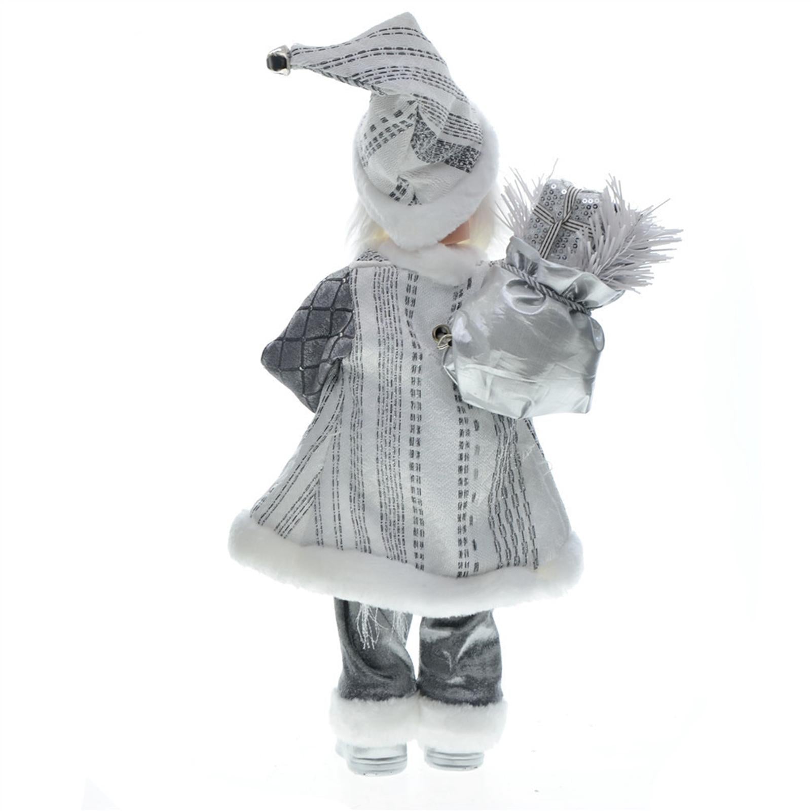 Holiday Decoration Home Ornament Statue Gift Standing Santa Claus Decoration Style D