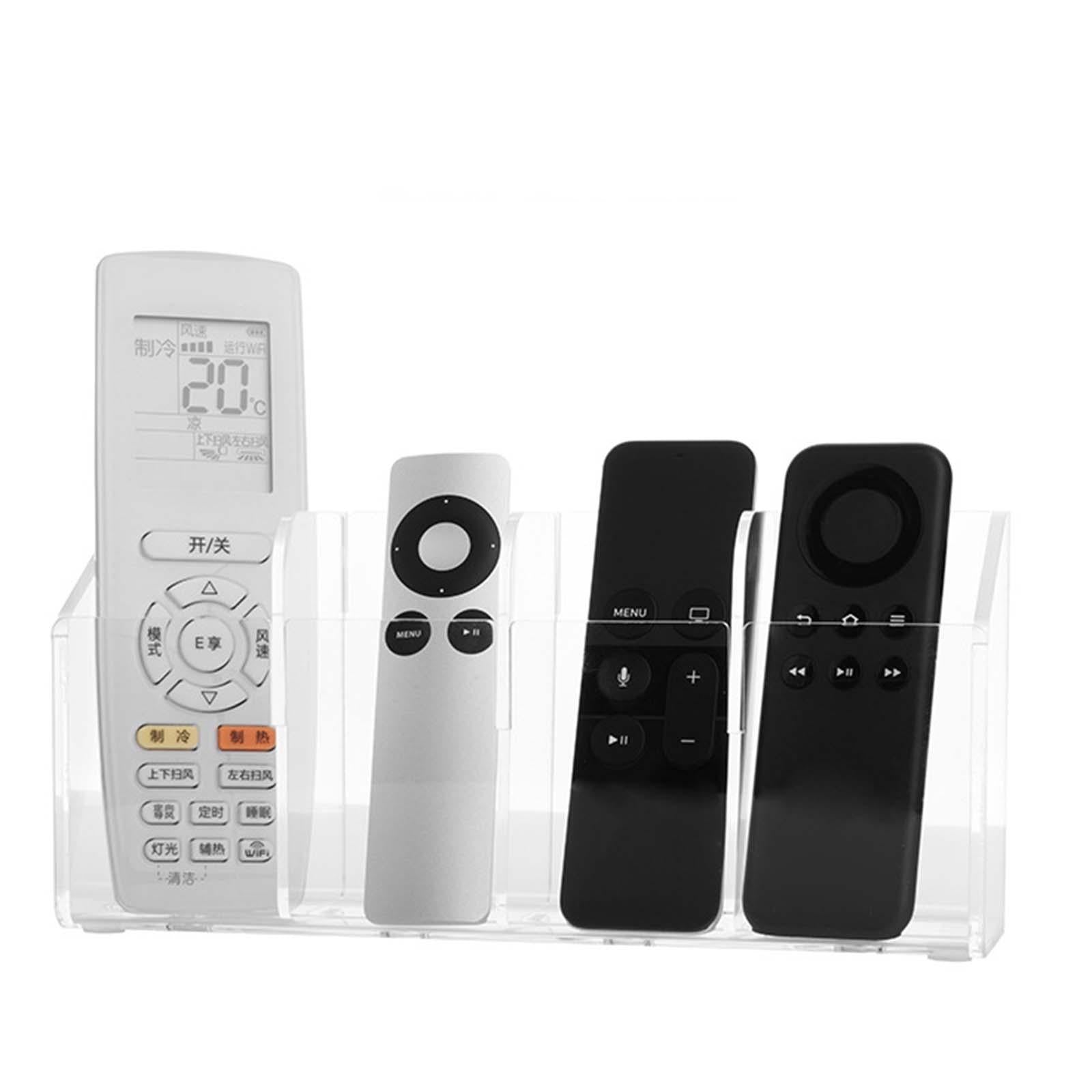 Remote Control Holder Container Phone Storage Rack for Bathroom Table Office