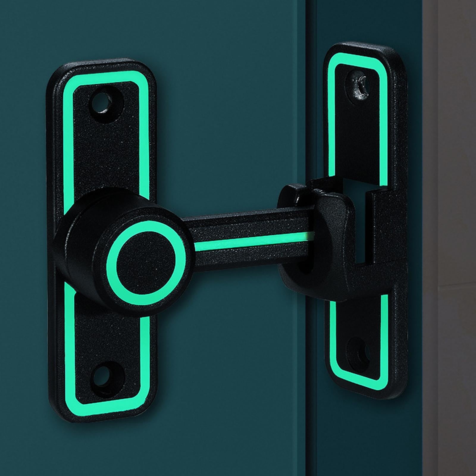 Barn Sliding Door Latch Lock Luminous Heavy Duty for Garden Bathroom Outdoor