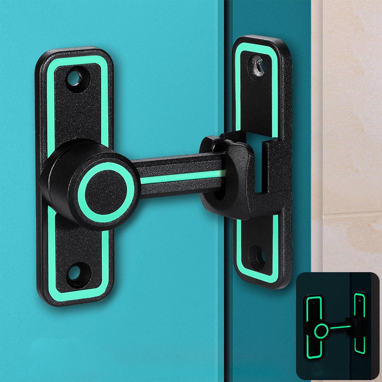 Barn Sliding Door Latch Lock Luminous Heavy Duty for Garden Bathroom Outdoor