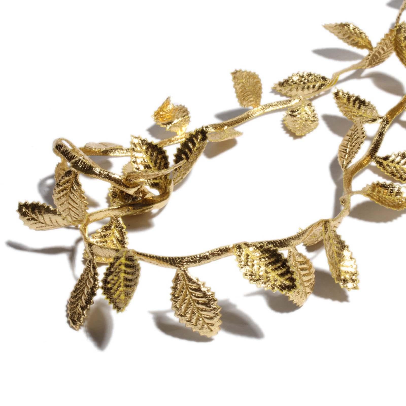 Leaf Ribbon Multifunctional 164 ft Decorative Ribbon for Wedding Garden Wall Gold
