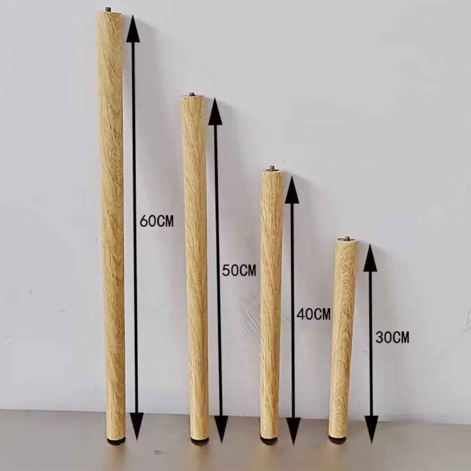 4x Wooden Furniture Legs Desk Chair Legs for End Table Coffee Table 40cm