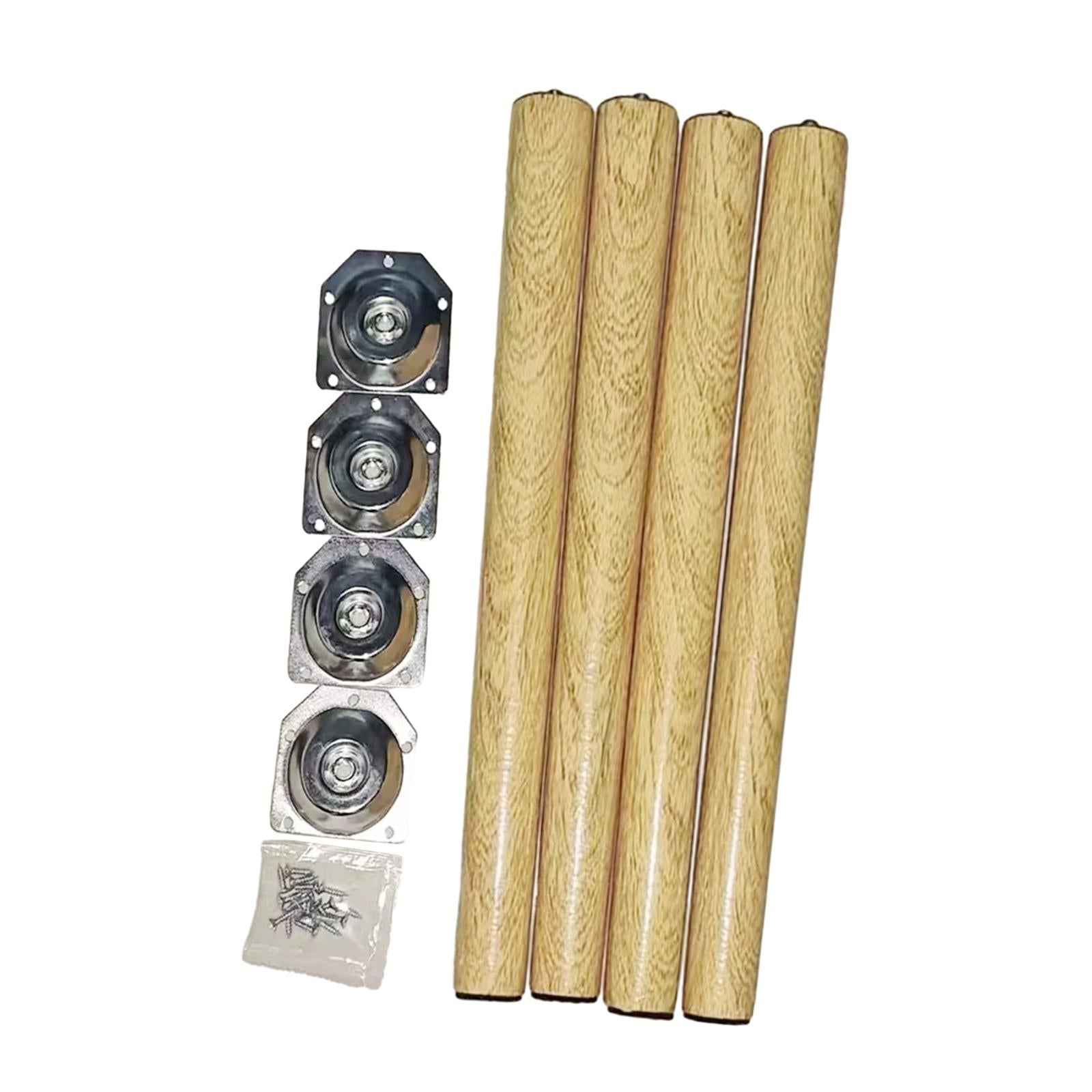 4x Wooden Furniture Legs Desk Chair Legs for End Table Coffee Table 40cm