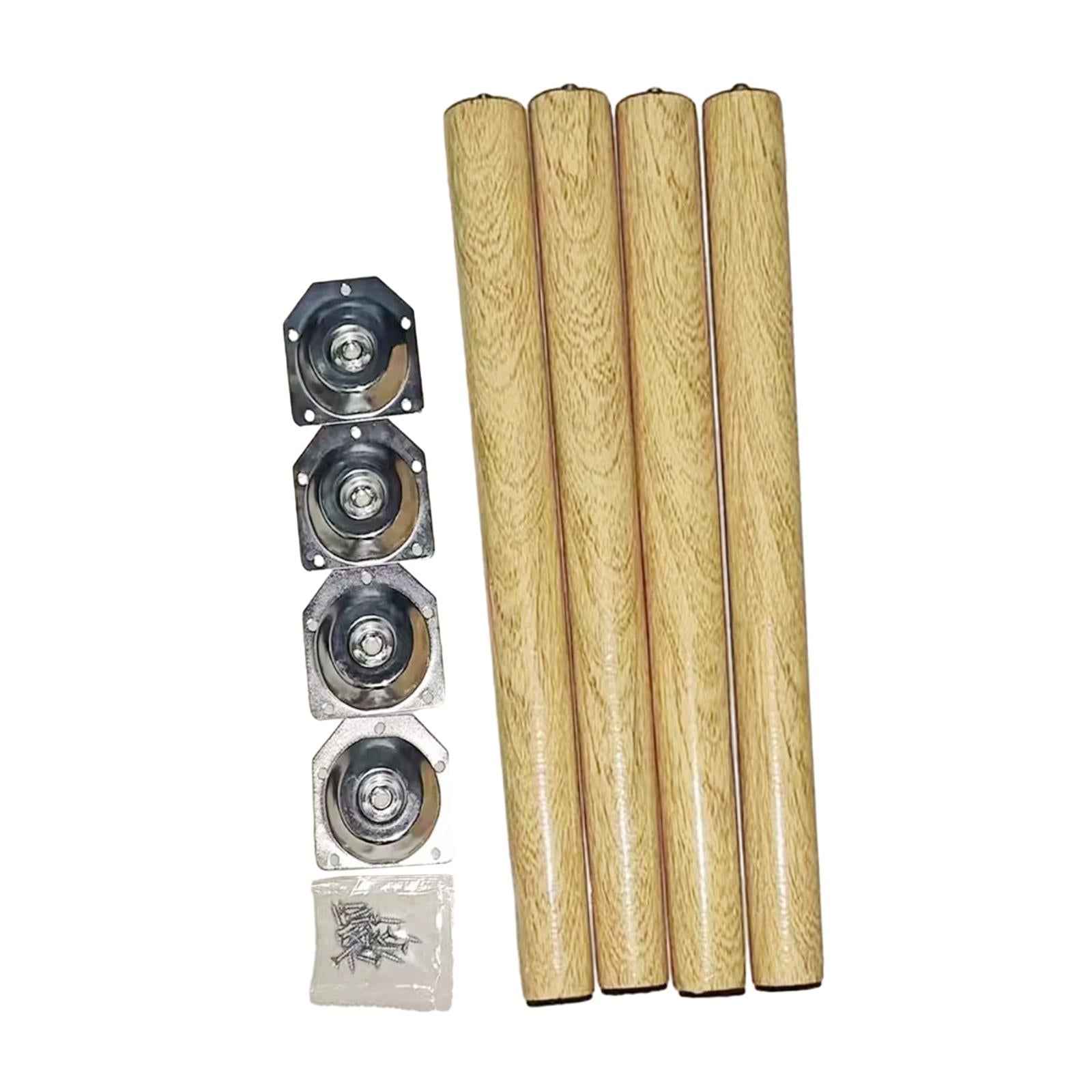 4x Wooden Furniture Legs Desk Chair Legs for End Table Coffee Table 40cm