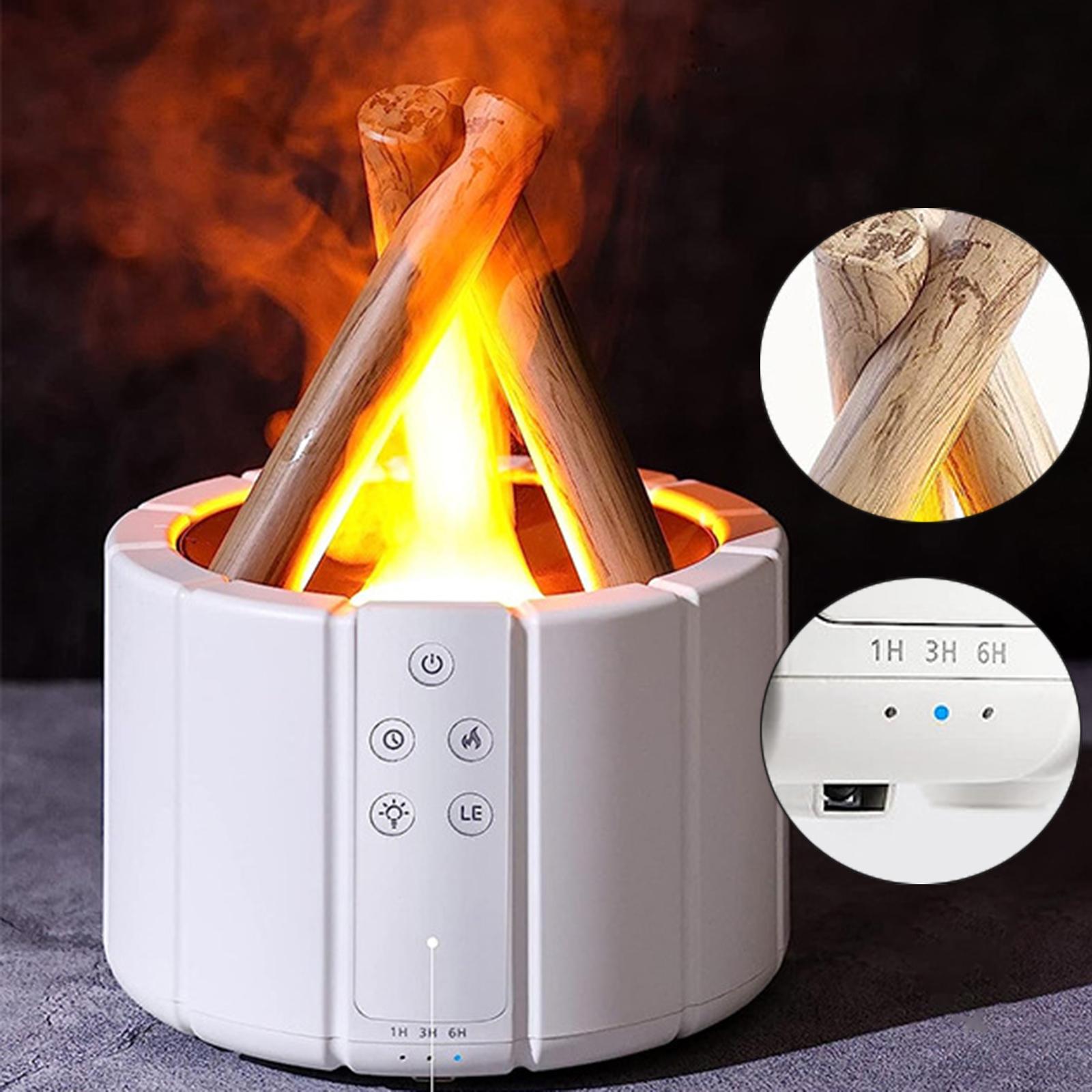 Flame Aroma Diffuser 250ml Air Humidifier for Office Decor SPA Gym Room