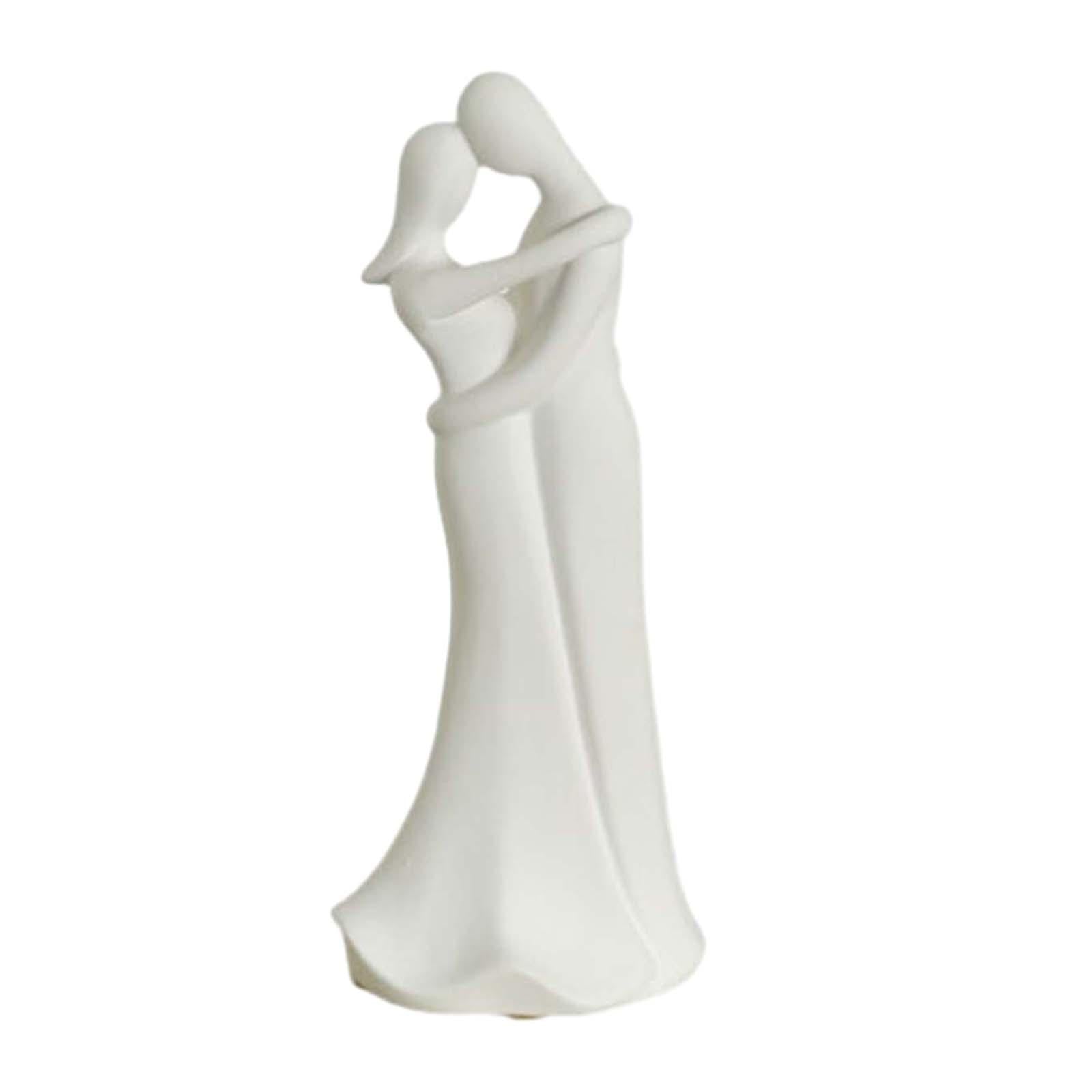 Couple Statue Art Crafts Nordic Ornament Decorative Lover for Home Table Bar D