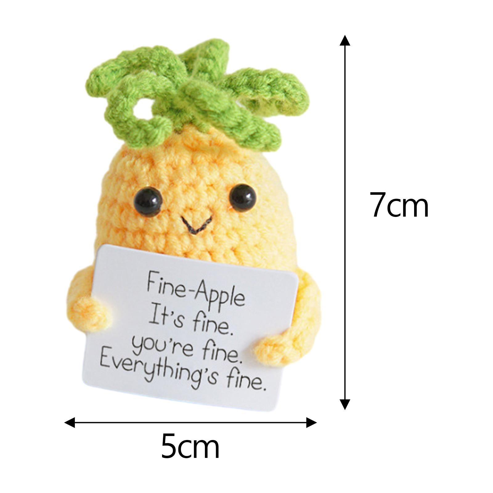 Funny Positive Doll Figurines for Car Interior Accessories Birthday New Year Pineapple