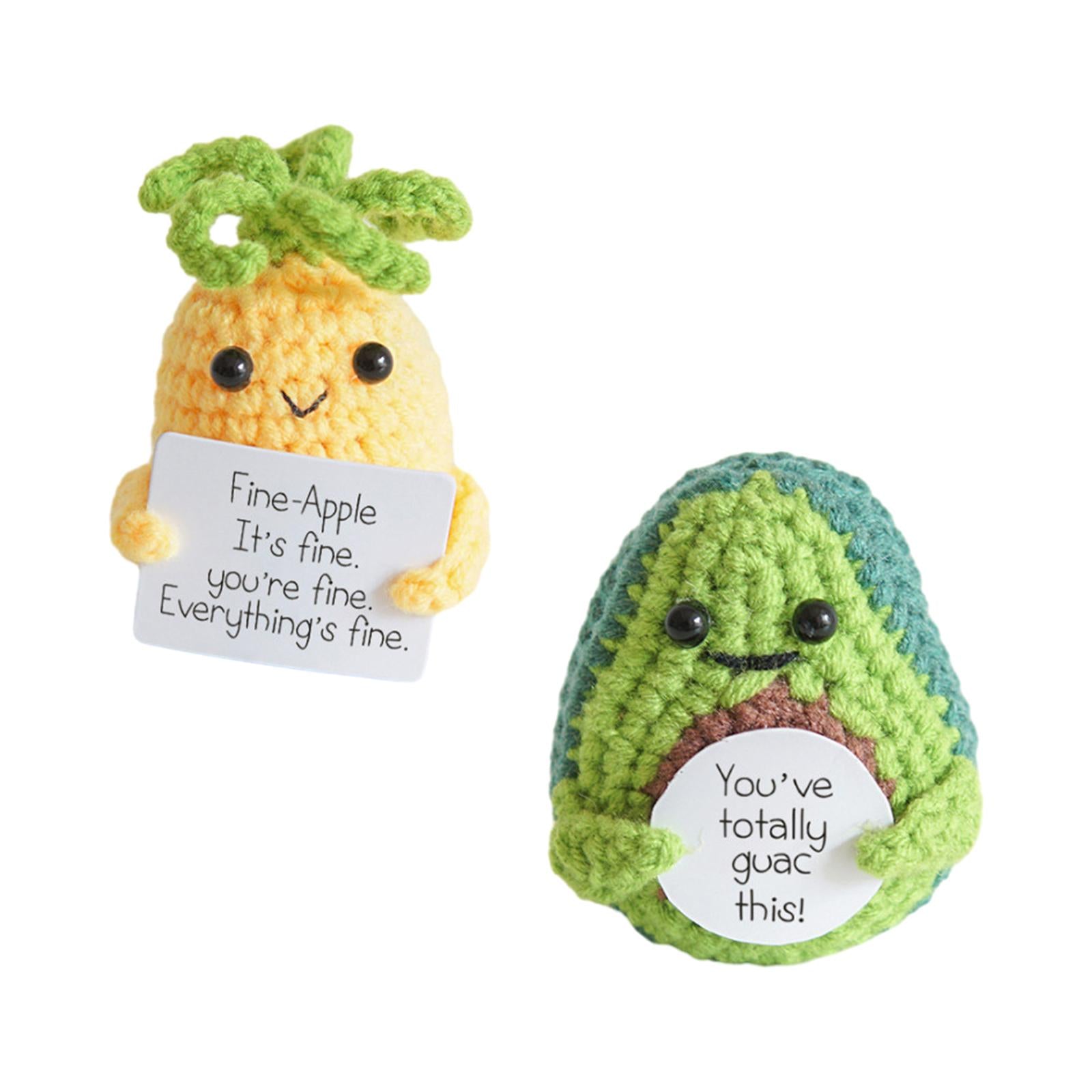 Funny Positive Doll Figurines for Car Interior Accessories Birthday New Year Pineapple