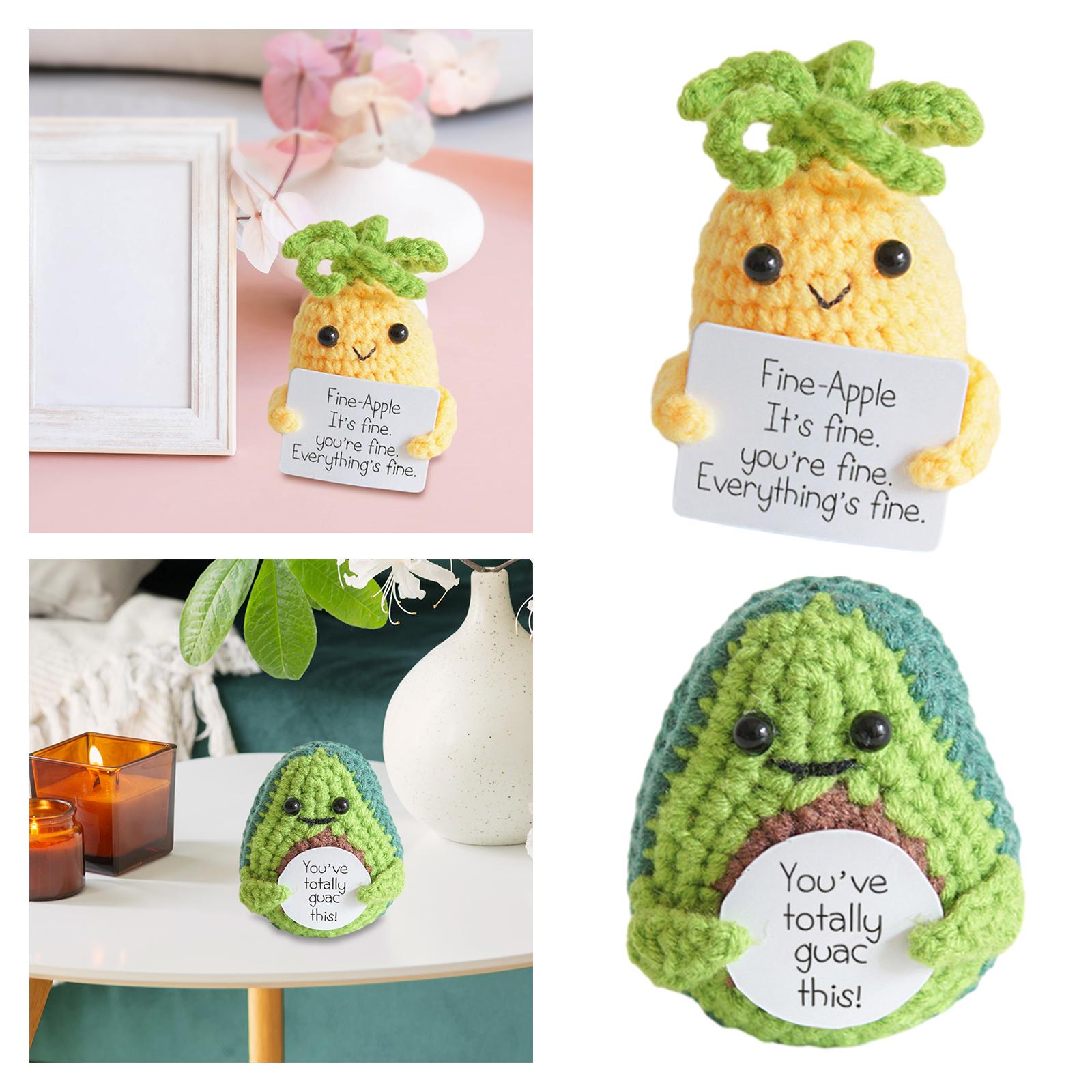 Funny Positive Doll Figurines for Car Interior Accessories Birthday New Year Pineapple