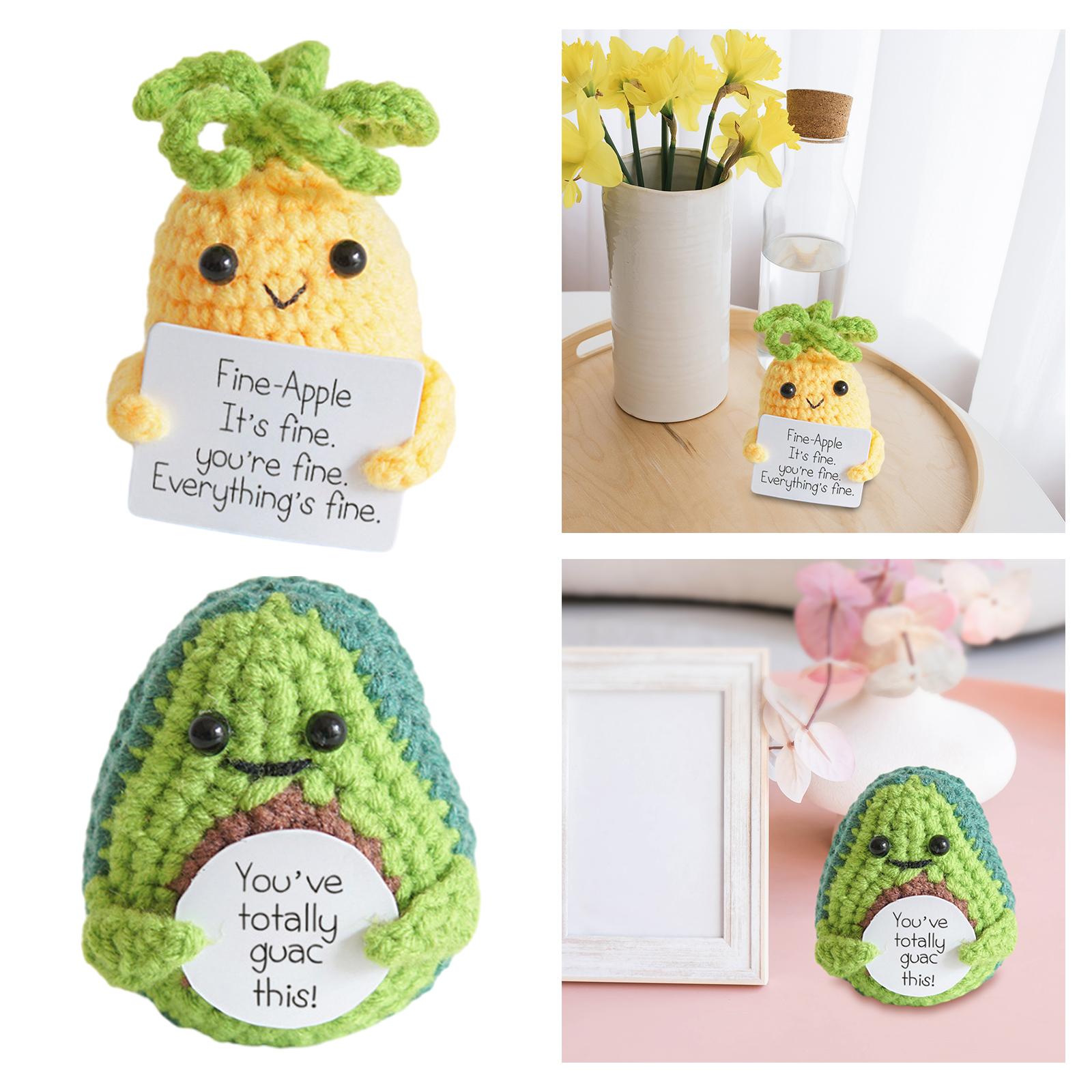 Funny Positive Doll Figurines for Car Interior Accessories Birthday New Year Pineapple