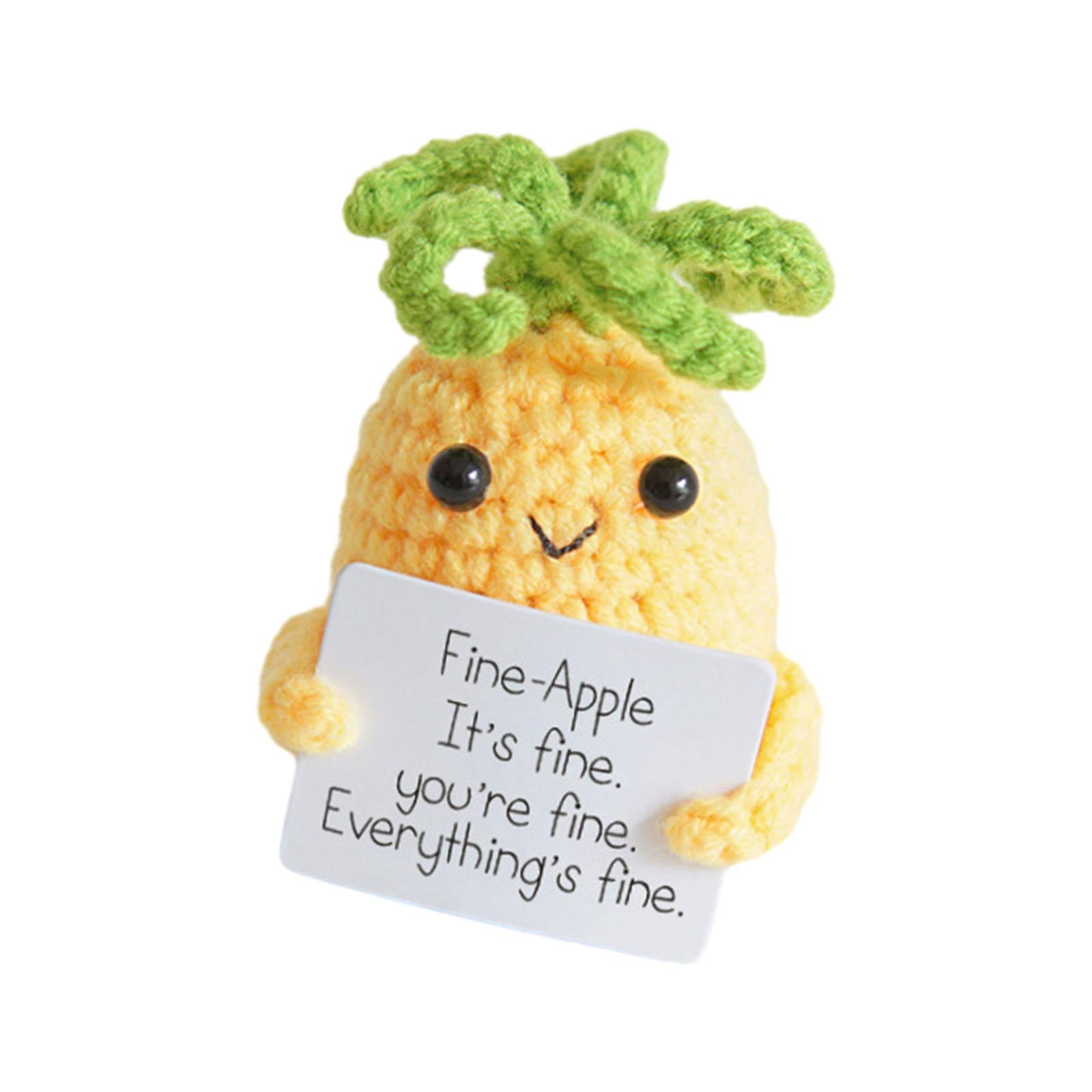 Funny Positive Doll Figurines for Car Interior Accessories Birthday New Year Pineapple