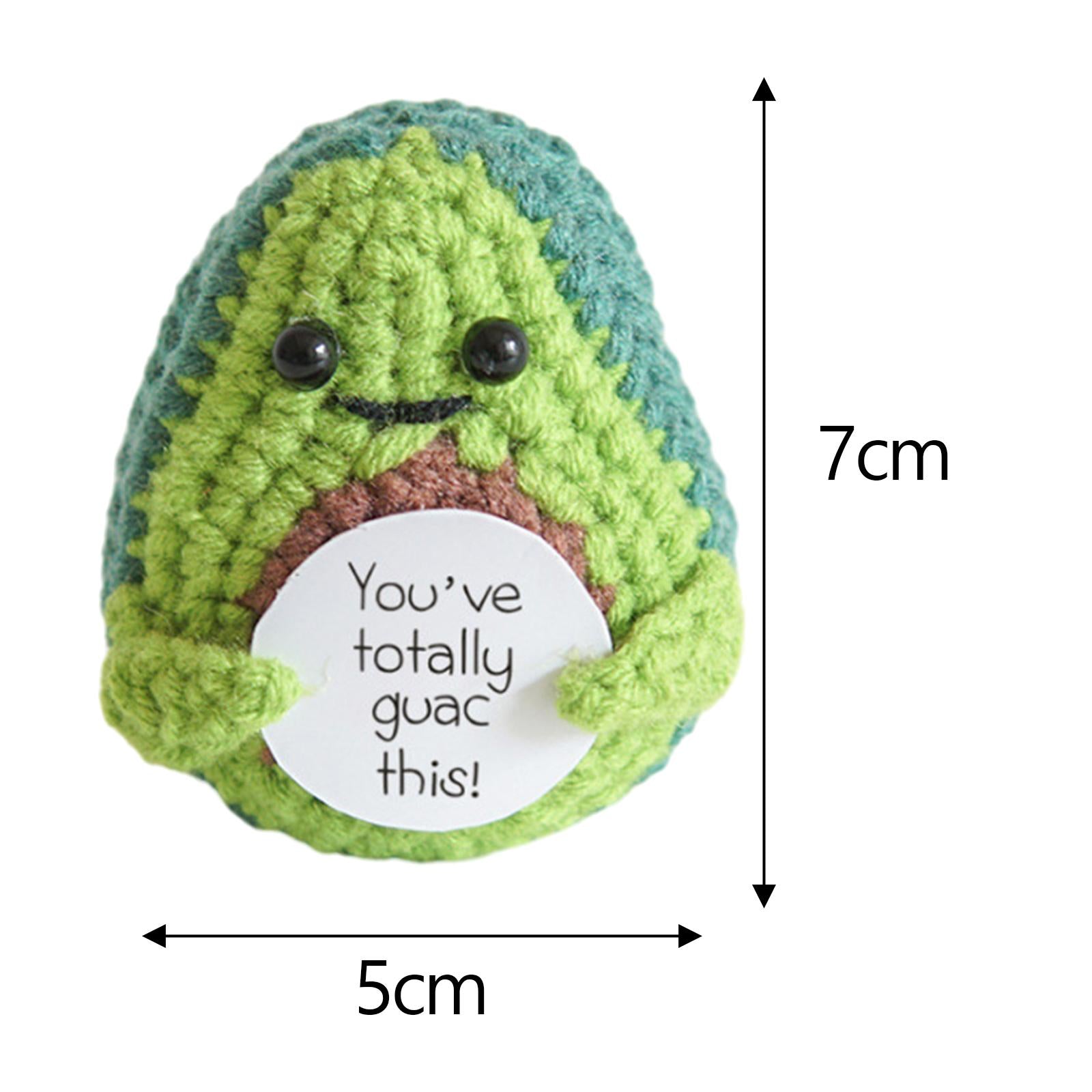 Funny Positive Doll Figurines for Car Interior Accessories Birthday New Year avocado