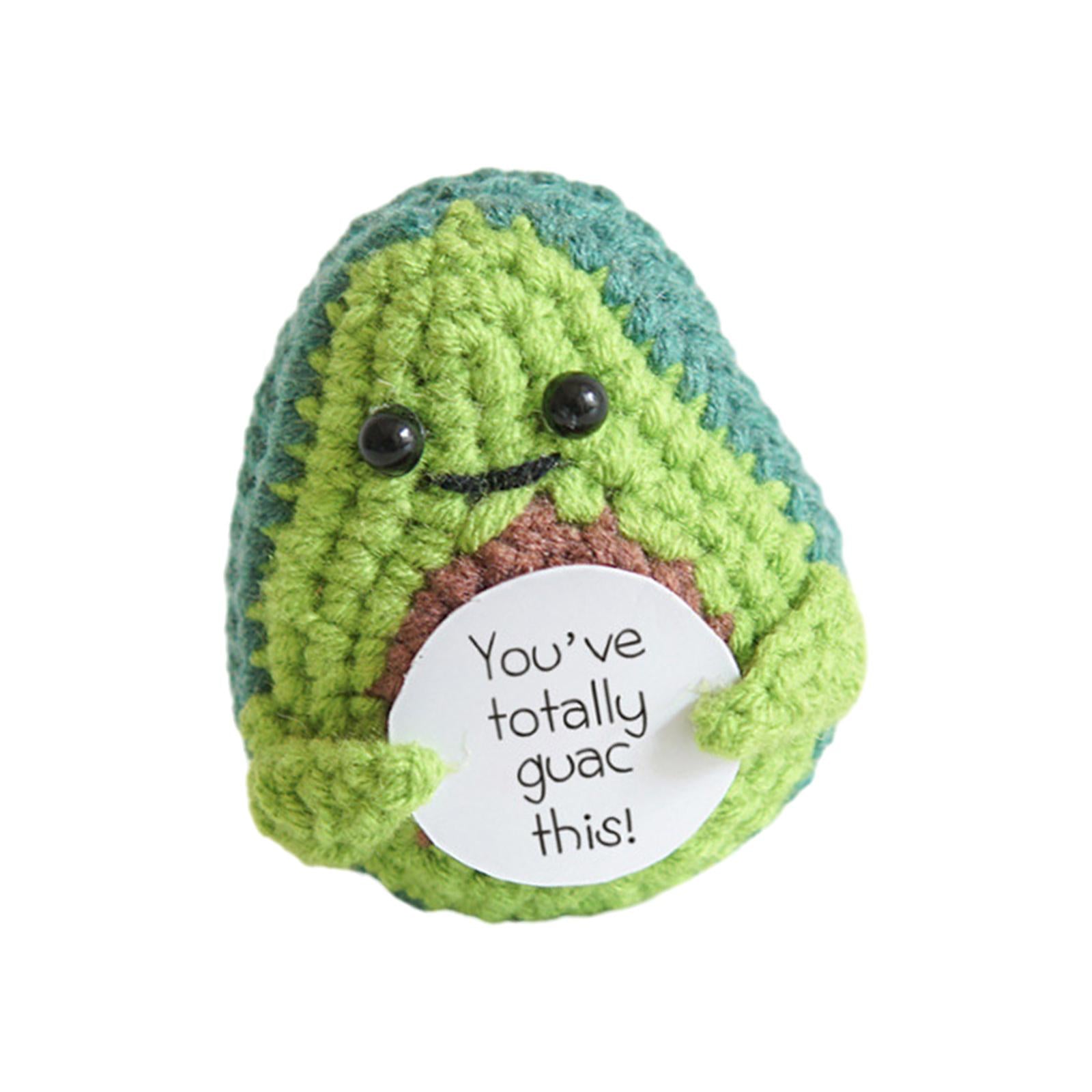 Funny Positive Doll Figurines for Car Interior Accessories Birthday New Year avocado