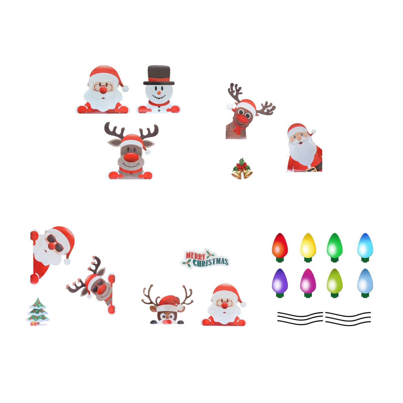 Car Refrigerator Decoration Stickers Reflective for Mailbox Refrigerator Car A
