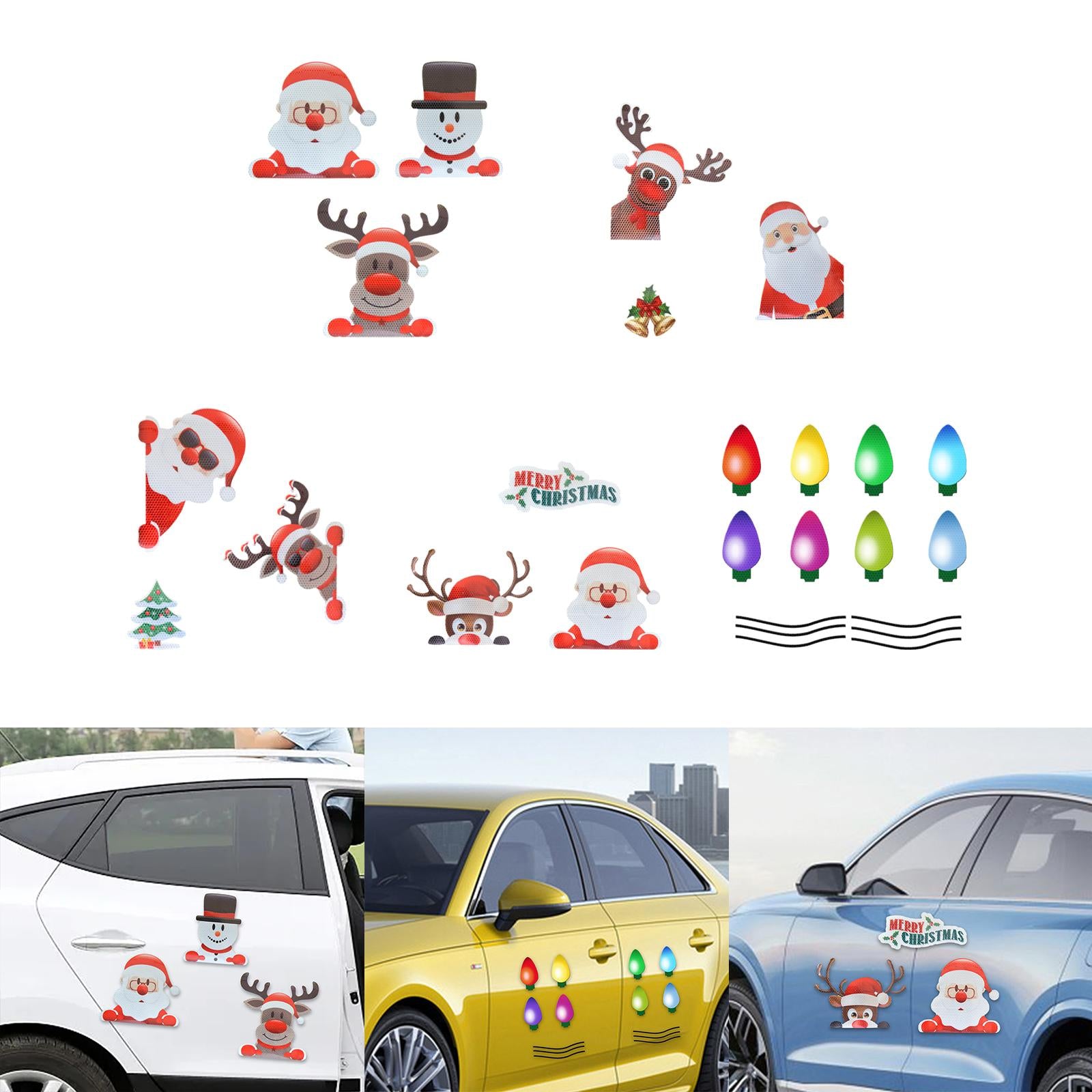Car Refrigerator Decoration Stickers Reflective for Mailbox Refrigerator Car A