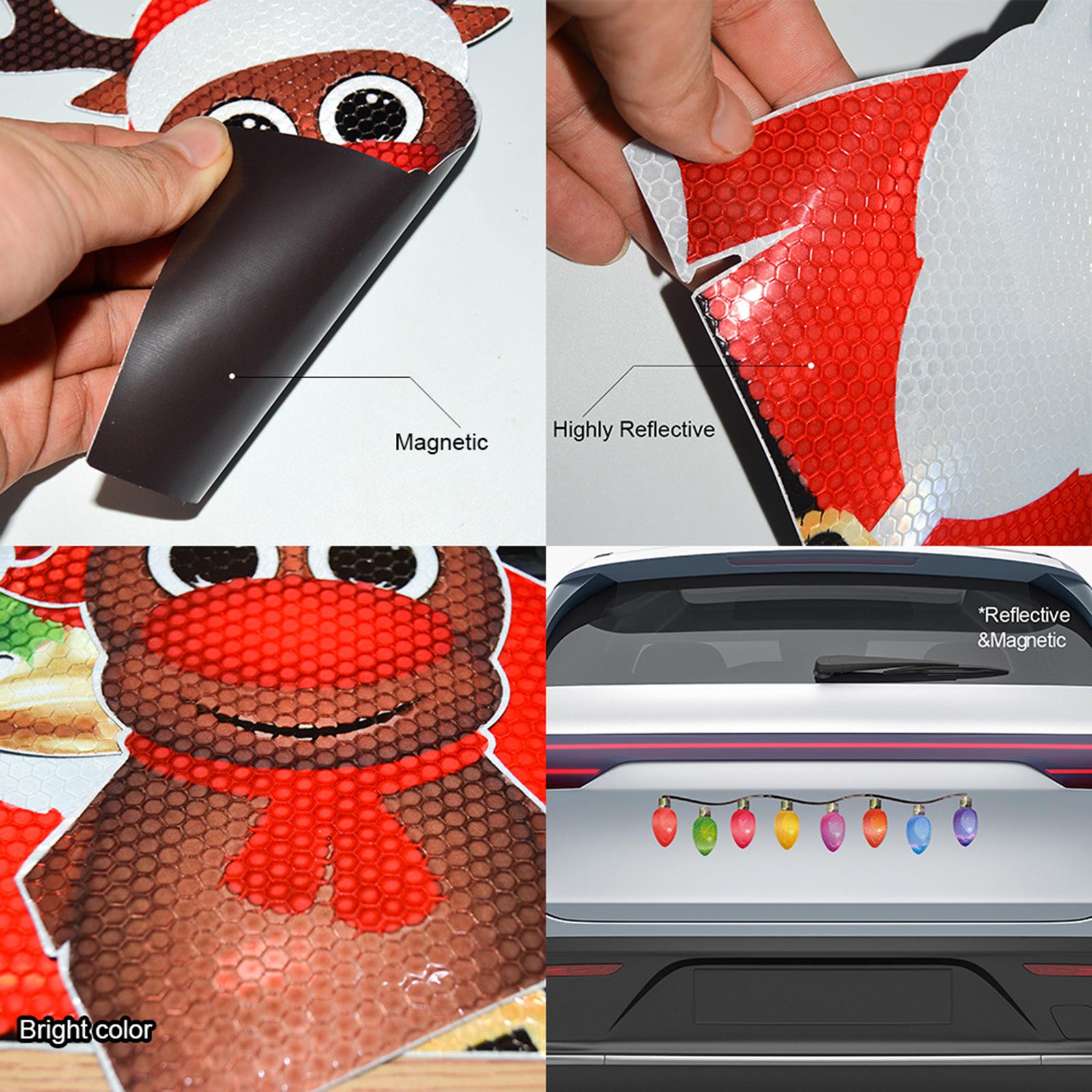 Car Refrigerator Decoration Stickers Reflective for Mailbox Refrigerator Car A