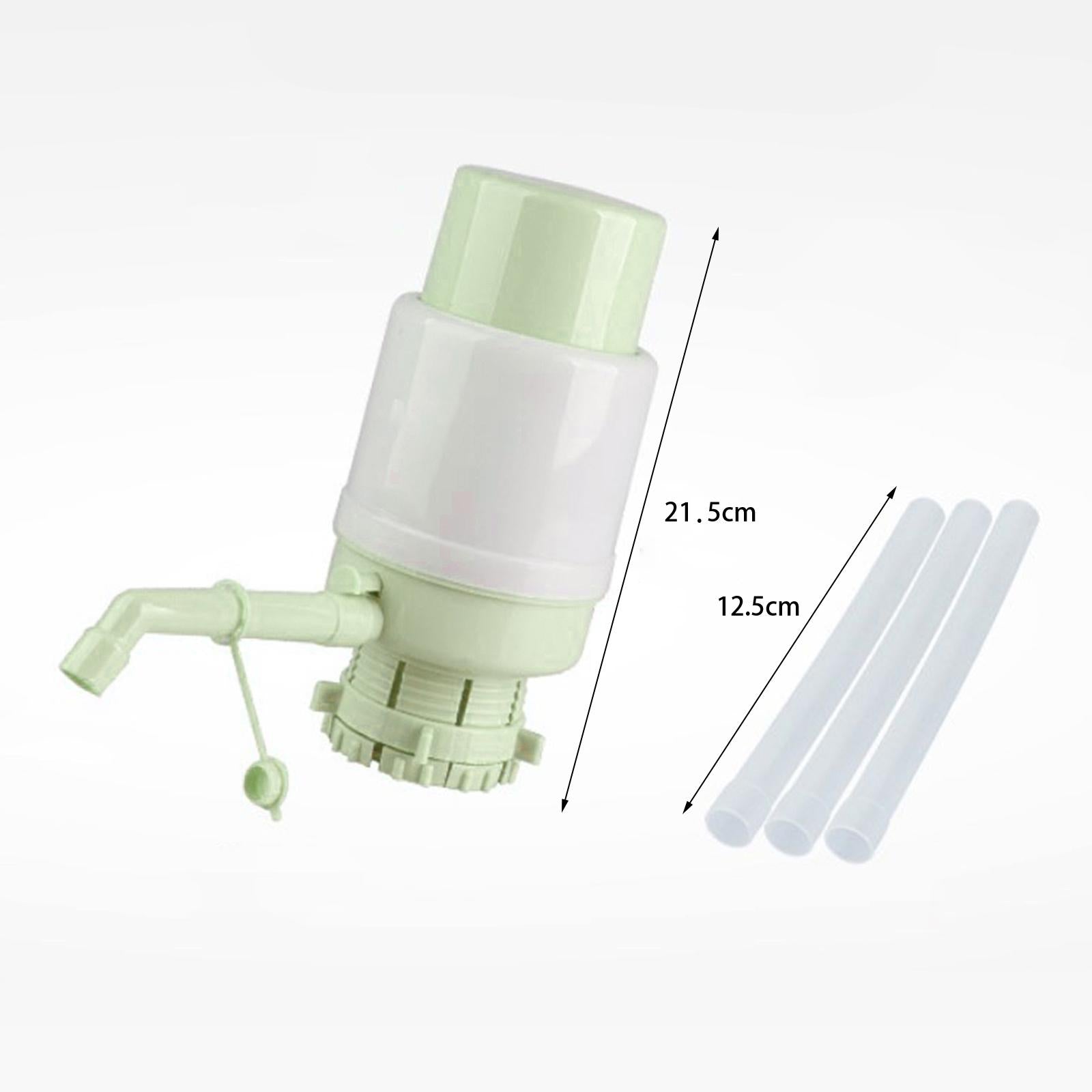 Manual Press Water Bottles Pump Universal Portable for Office Sturdy Compact Green