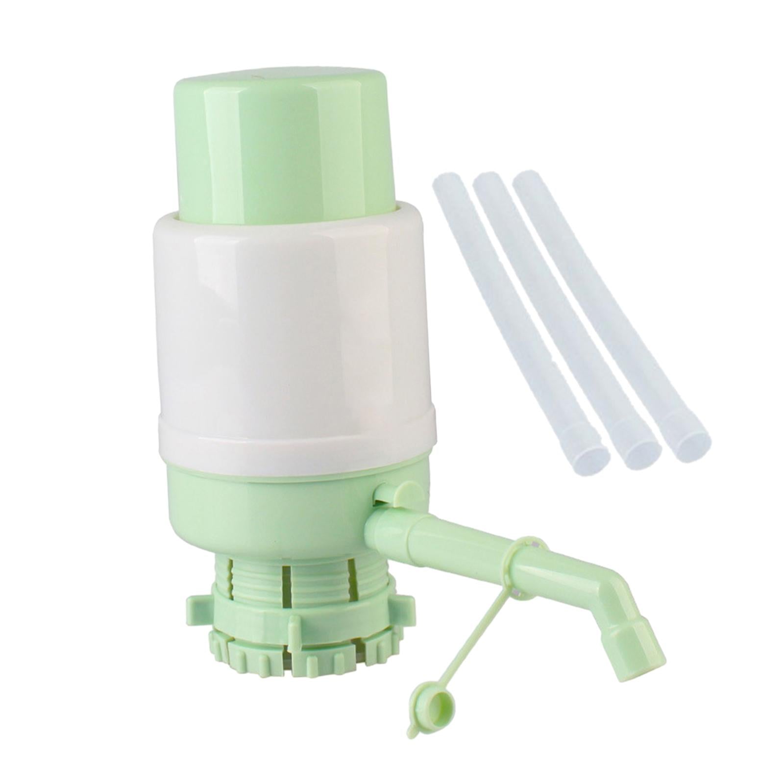Manual Press Water Bottles Pump Universal Portable for Office Sturdy Compact Green