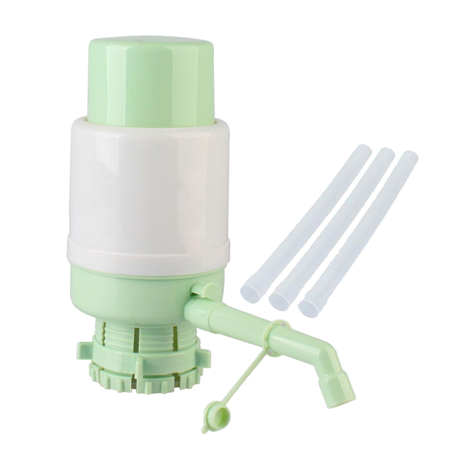 Manual Press Water Bottles Pump Universal Portable for Office Sturdy Compact Green