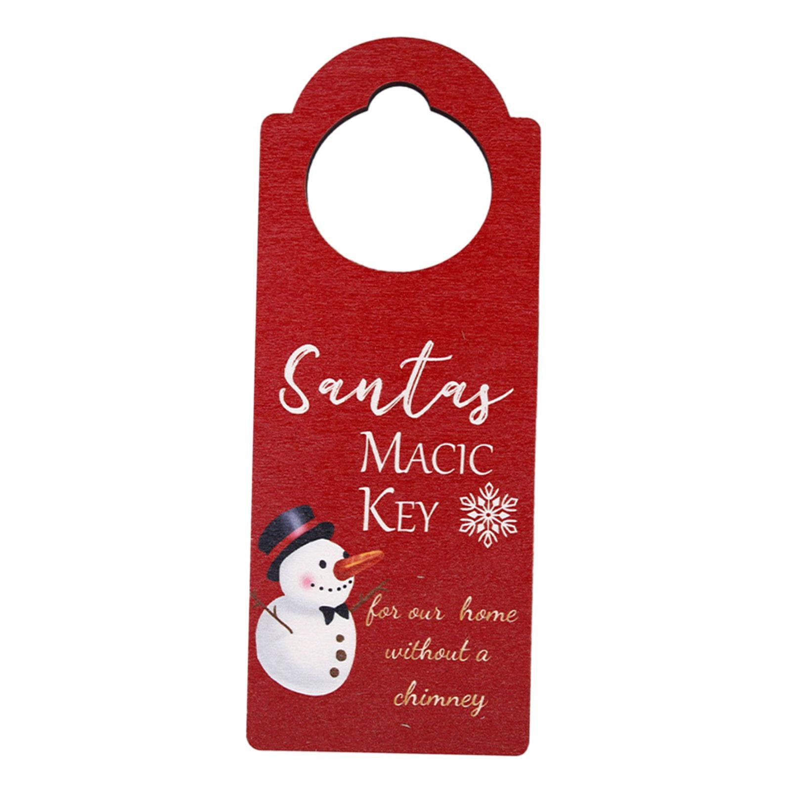 Door Hanging Pendants Wood Holiday Party Decorations for Outdoor Home Indoor snowman
