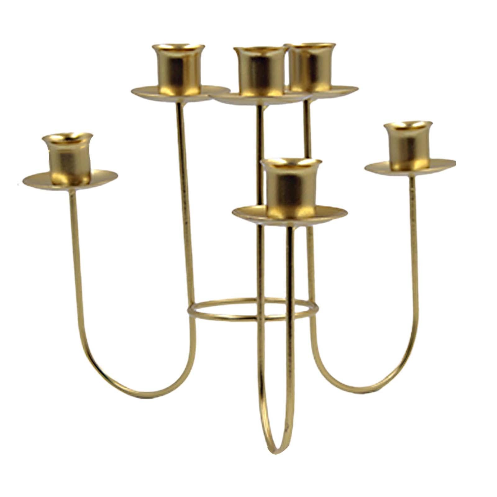 Pillar Candles Candlestick Holder Candle Holder for Wedding Reception Sturdy Golden