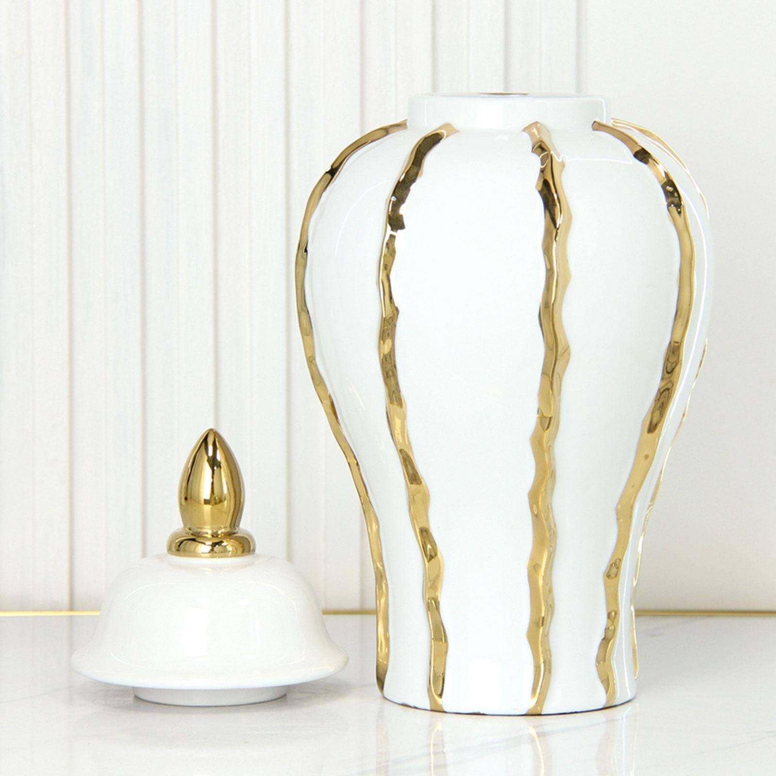Jar Vase Porcelain Desk Creative Ginger Jar for Drawing Room Entry Hallway