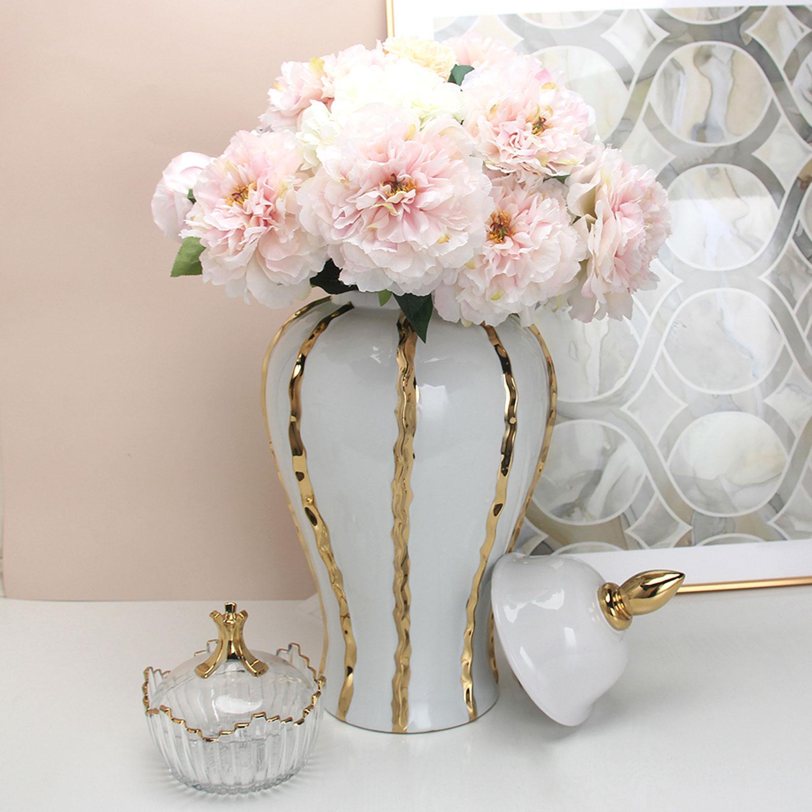 Jar Vase Porcelain Desk Creative Ginger Jar for Drawing Room Entry Hallway