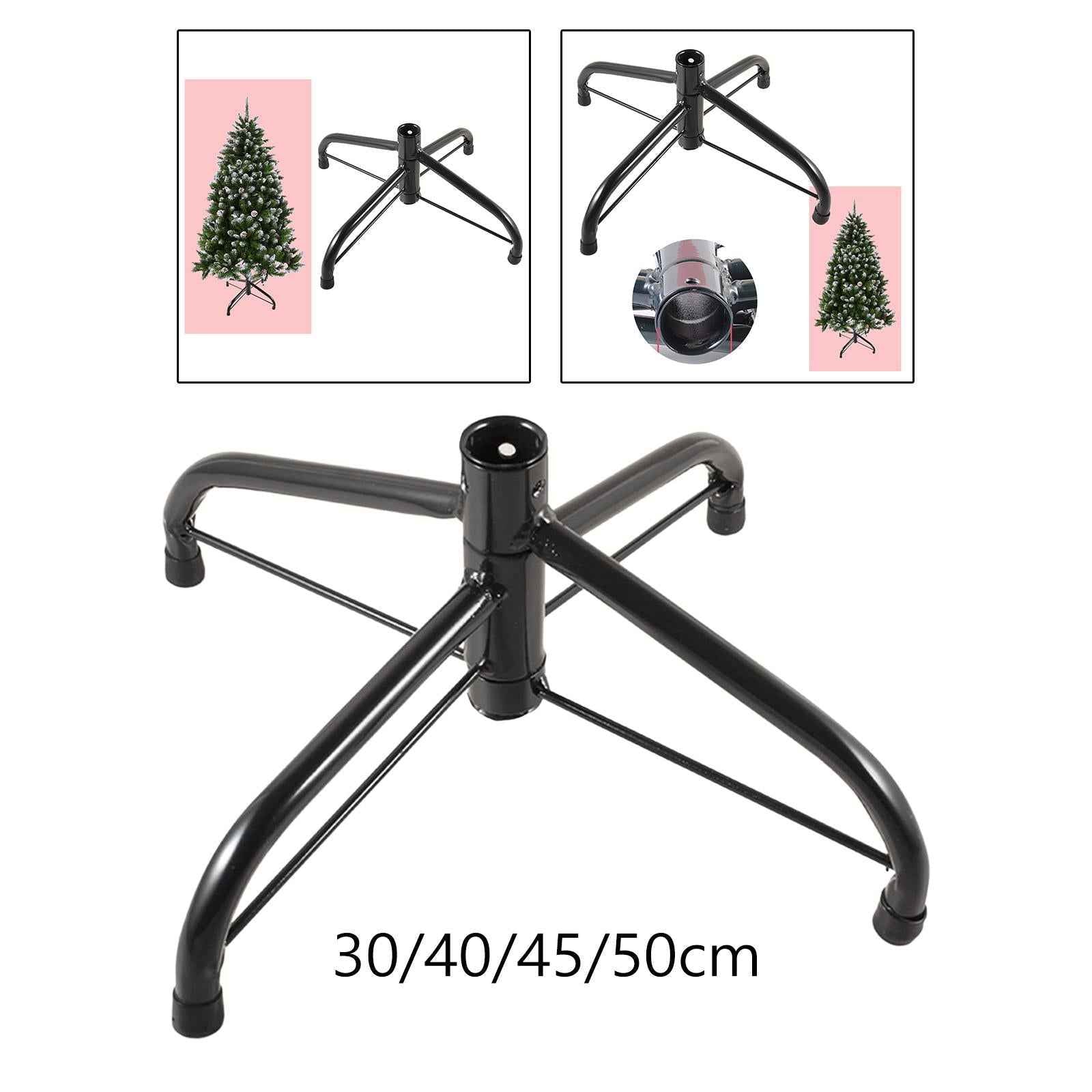 Artificial Folding Christmas Tree Base Stand Accessory for Christmas Holiday 30cm Hole 1.9cm