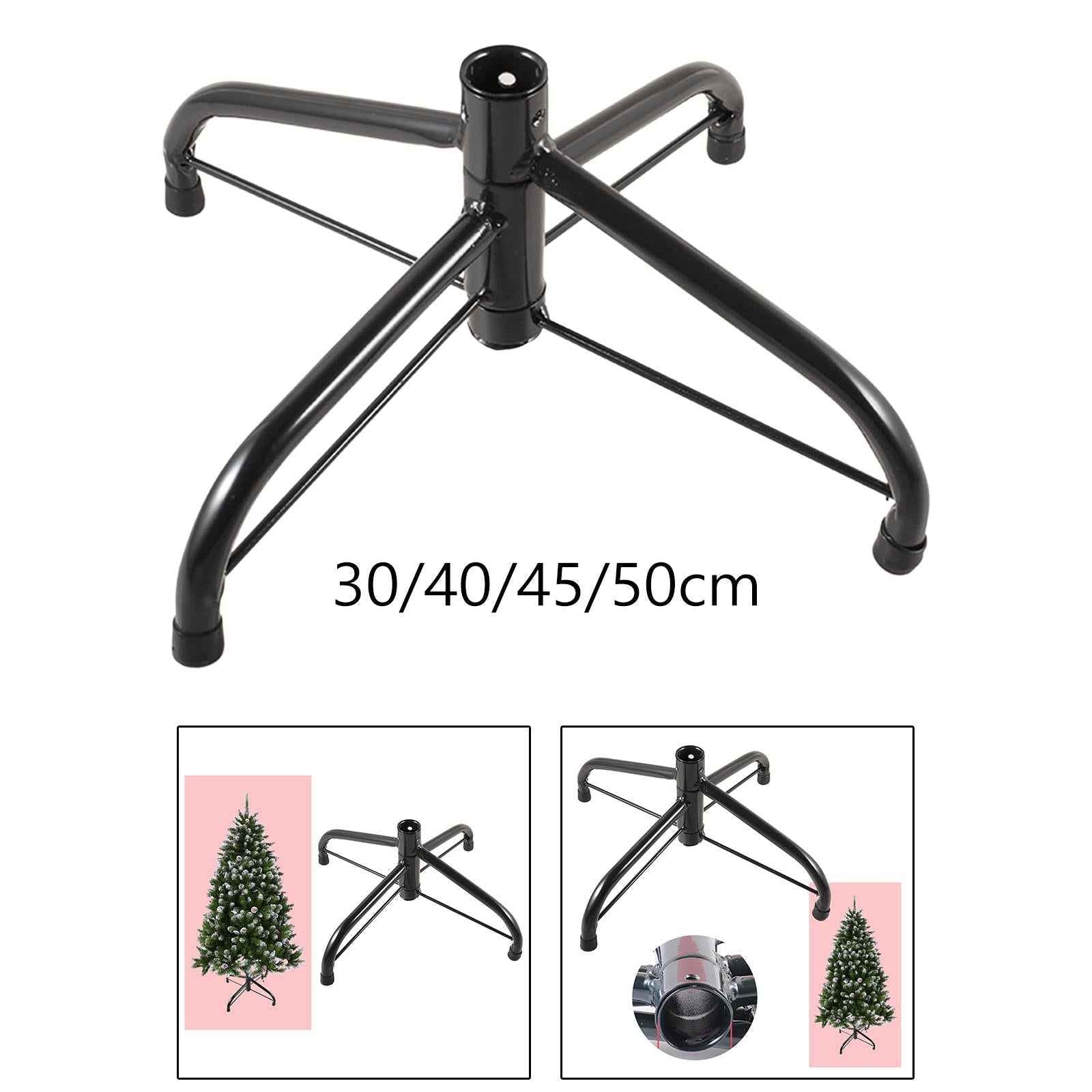 Artificial Folding Christmas Tree Base Stand Accessory for Christmas Holiday 30cm Hole 1.9cm