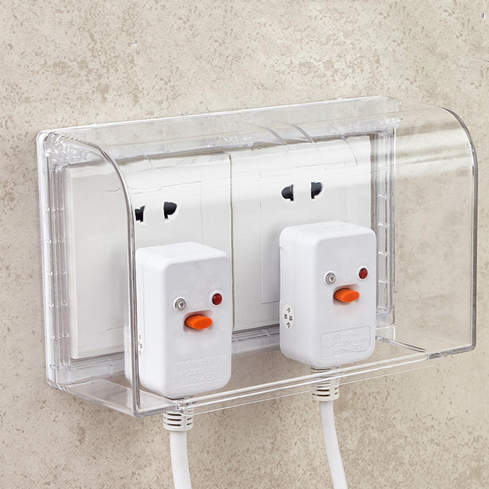 Waterproof 86 Type Switch Box Outlet Plug Cover Adhesive for Bathroom Indoor