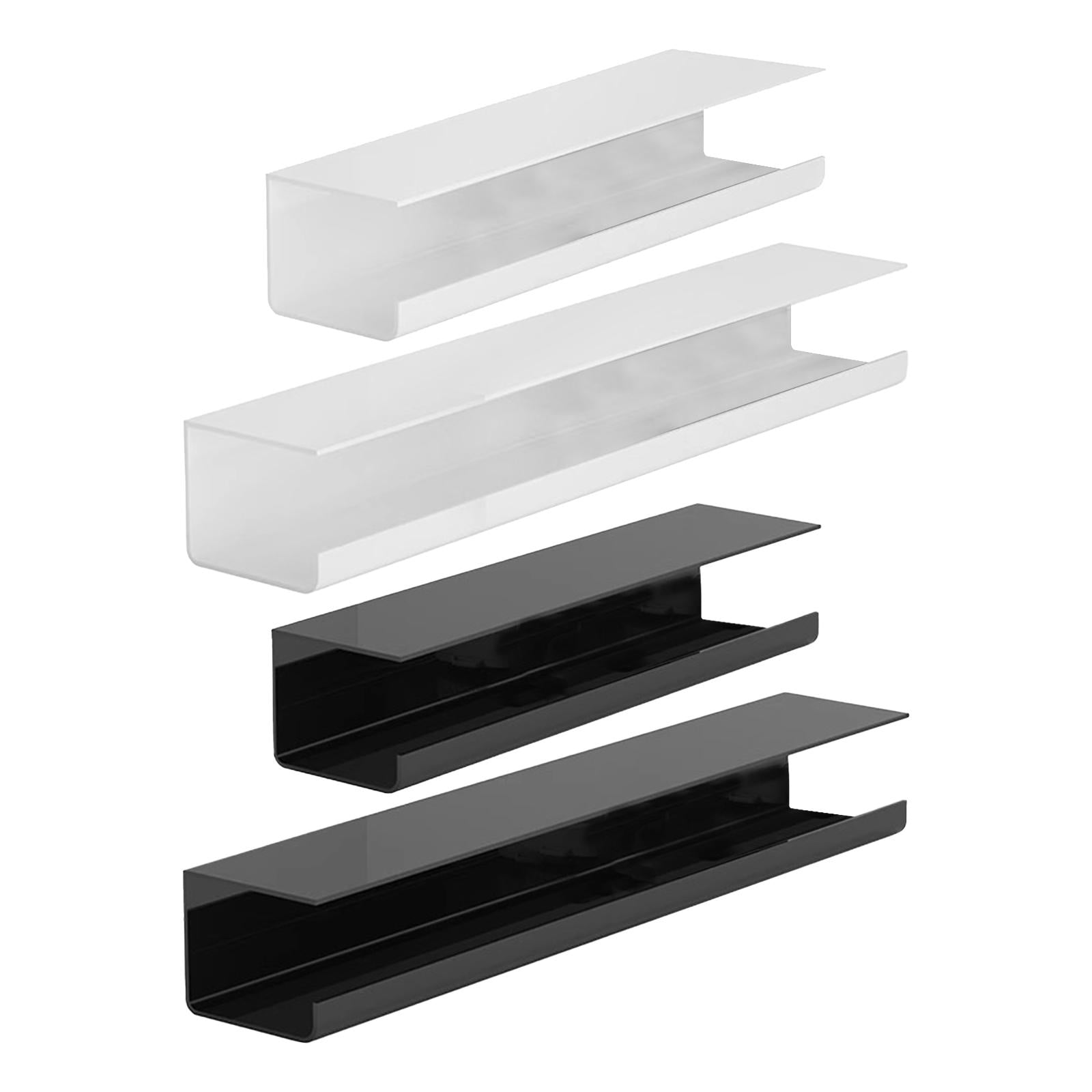 under Desk Cable Management Tray Wire Management Tray for Home Desk Computer White 40cm