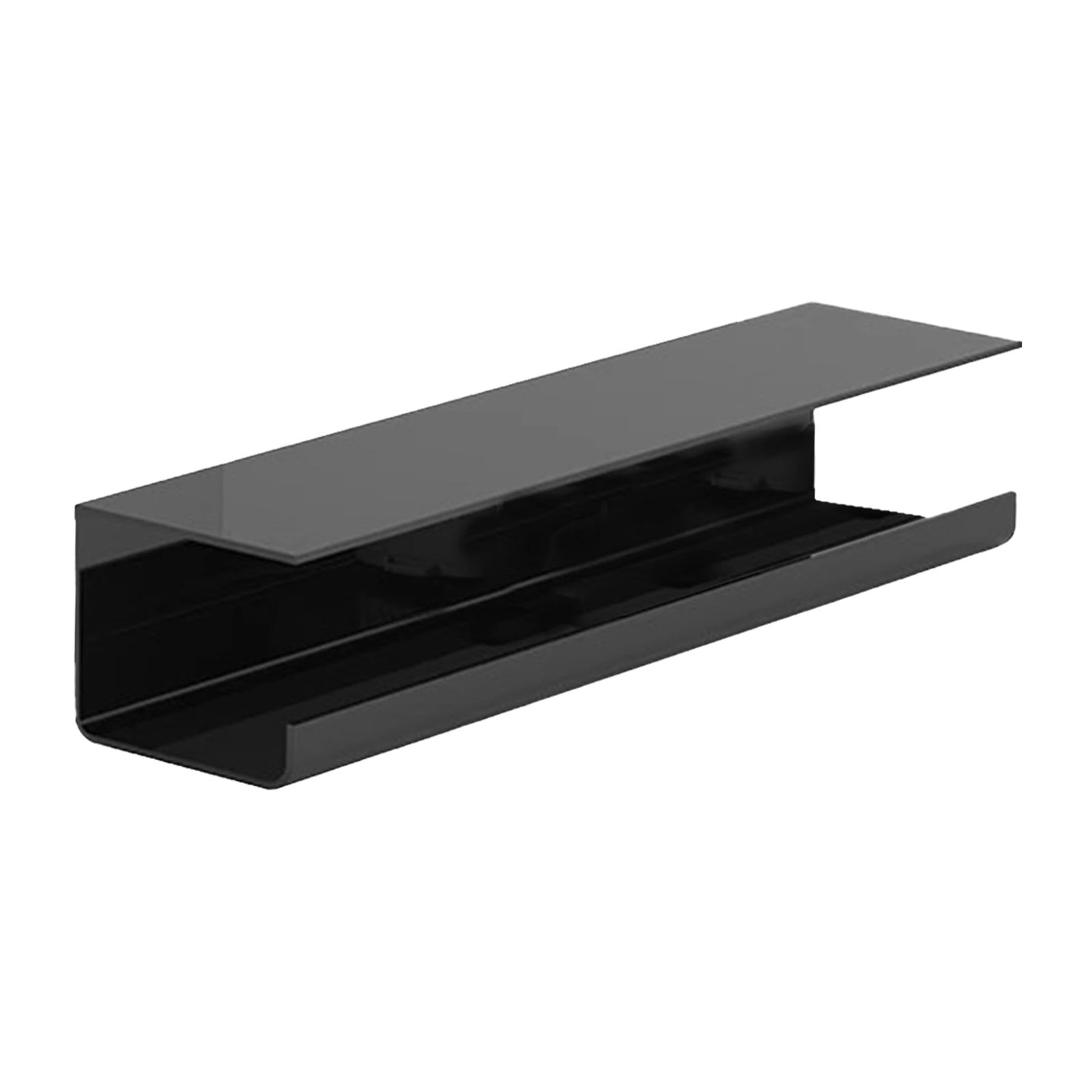 under Desk Cable Management Tray Wire Management Tray for Home Desk Computer Black 40cm