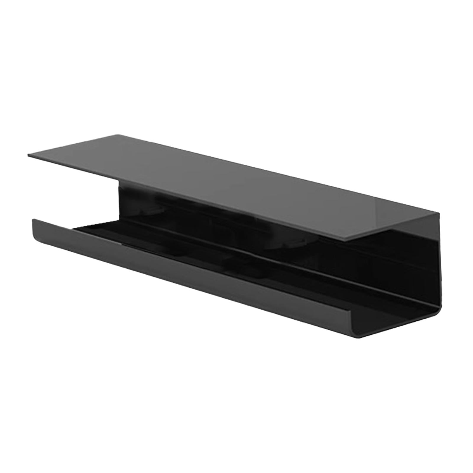 under Desk Cable Management Tray Wire Management Tray for Home Desk Computer Black 40cm