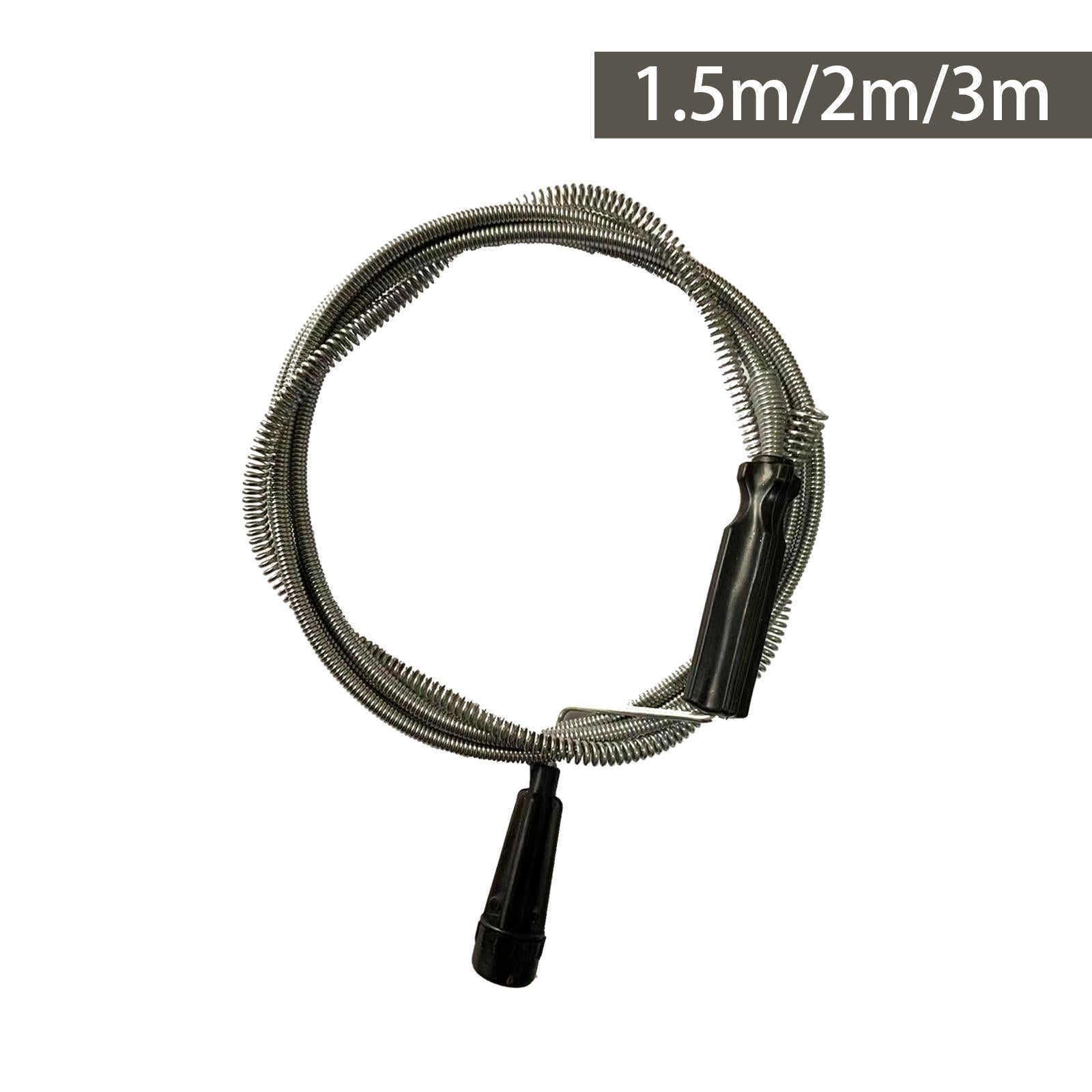 Sink Pipe Unblocker Bendable Steel Wire Drain Auger for Sinks Tubs 1.4meter