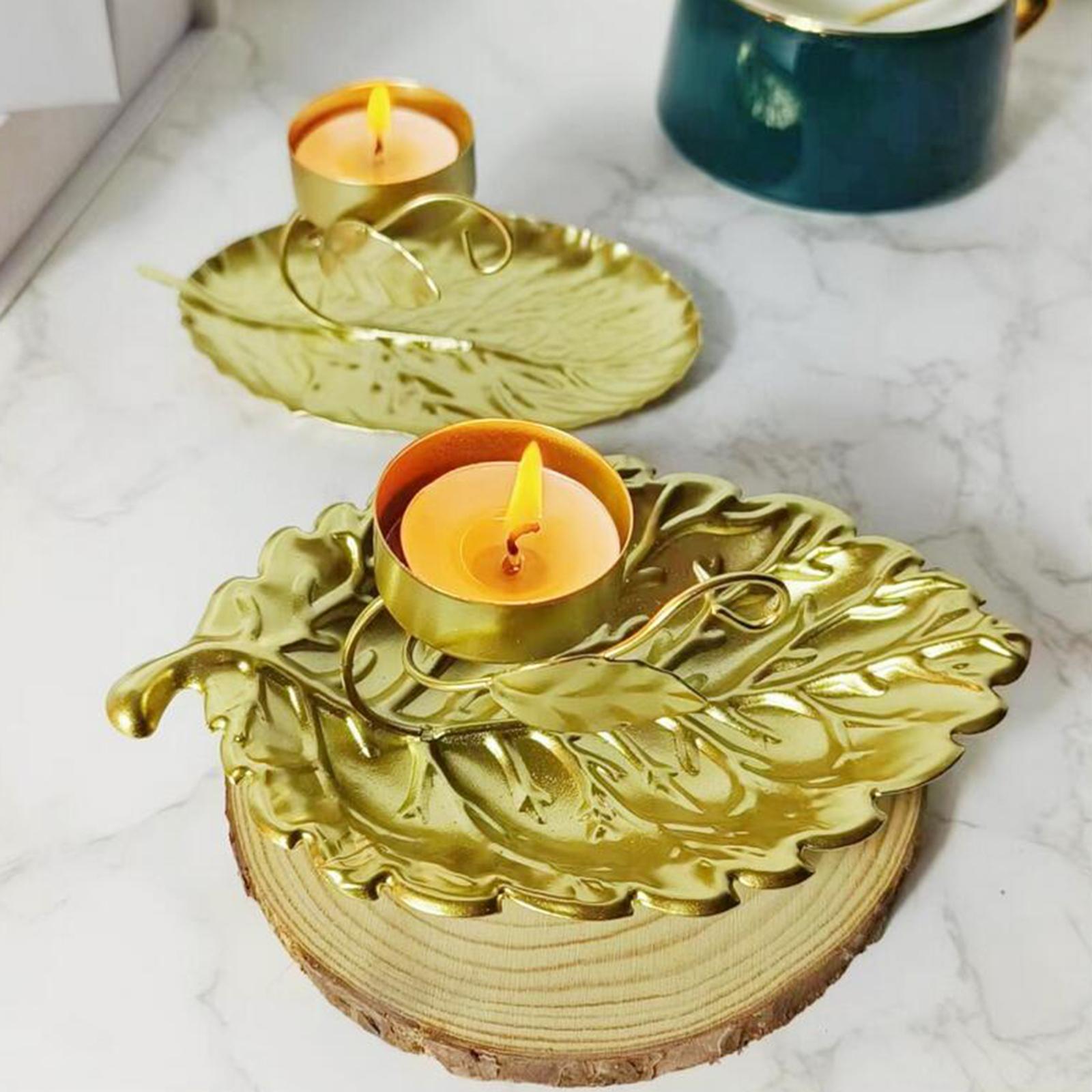 Metal Candlestick Home Party Wedding Table Centerpiece Tealight Candleholder Style B 13.5x8.5x6cm