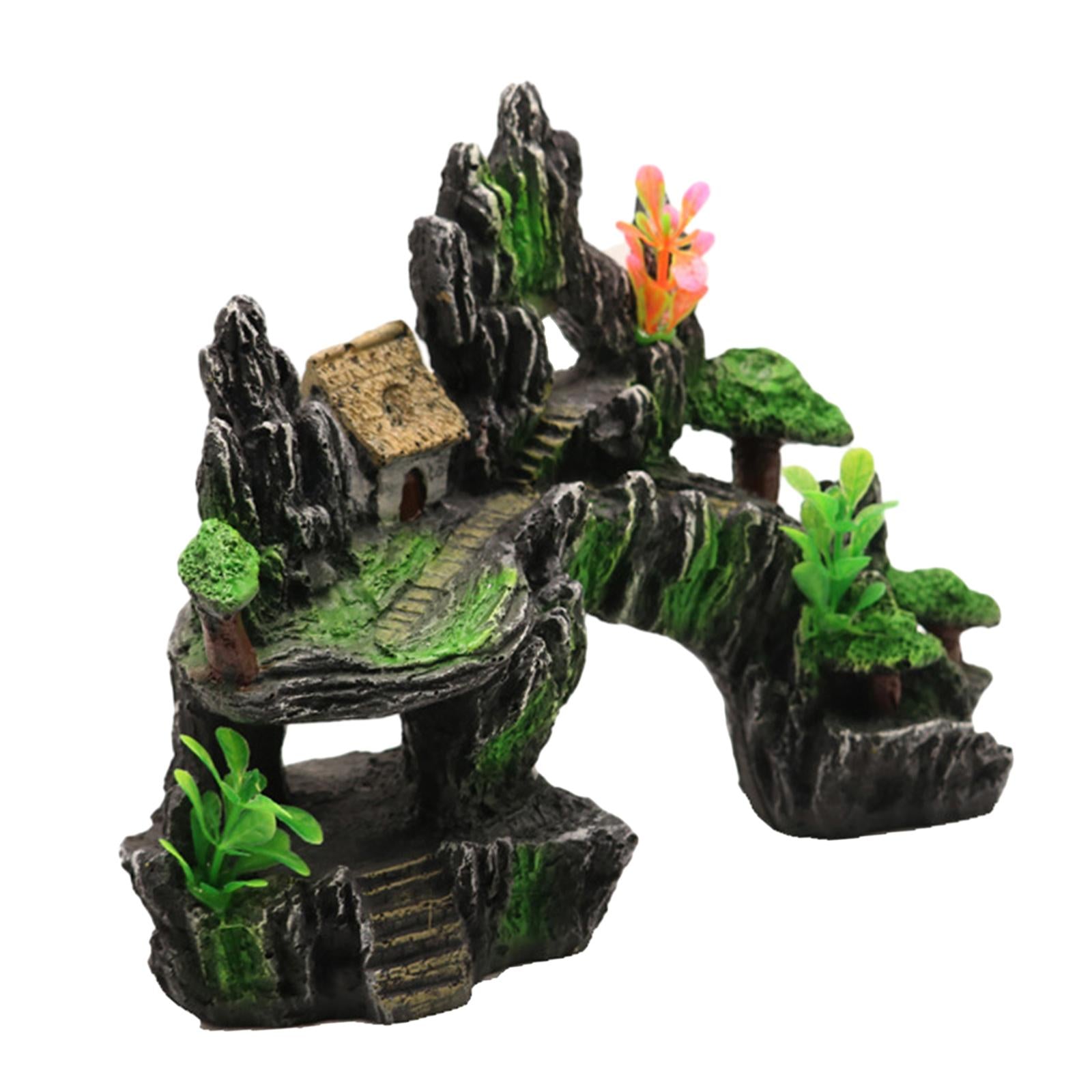 Aquarium Decoration Rockery Landscaping Resin for Porch Micro Landscape Yard