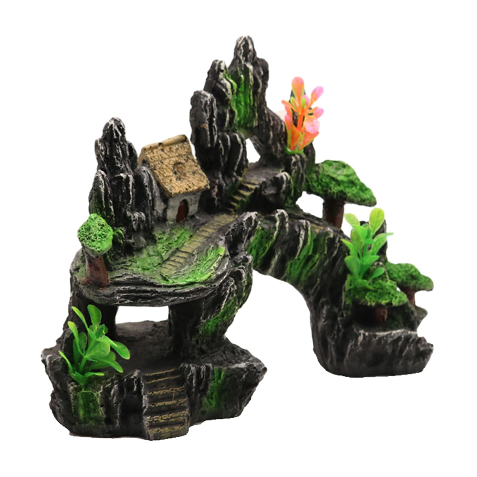 Aquarium Decoration Rockery Landscaping Resin for Porch Micro Landscape Yard