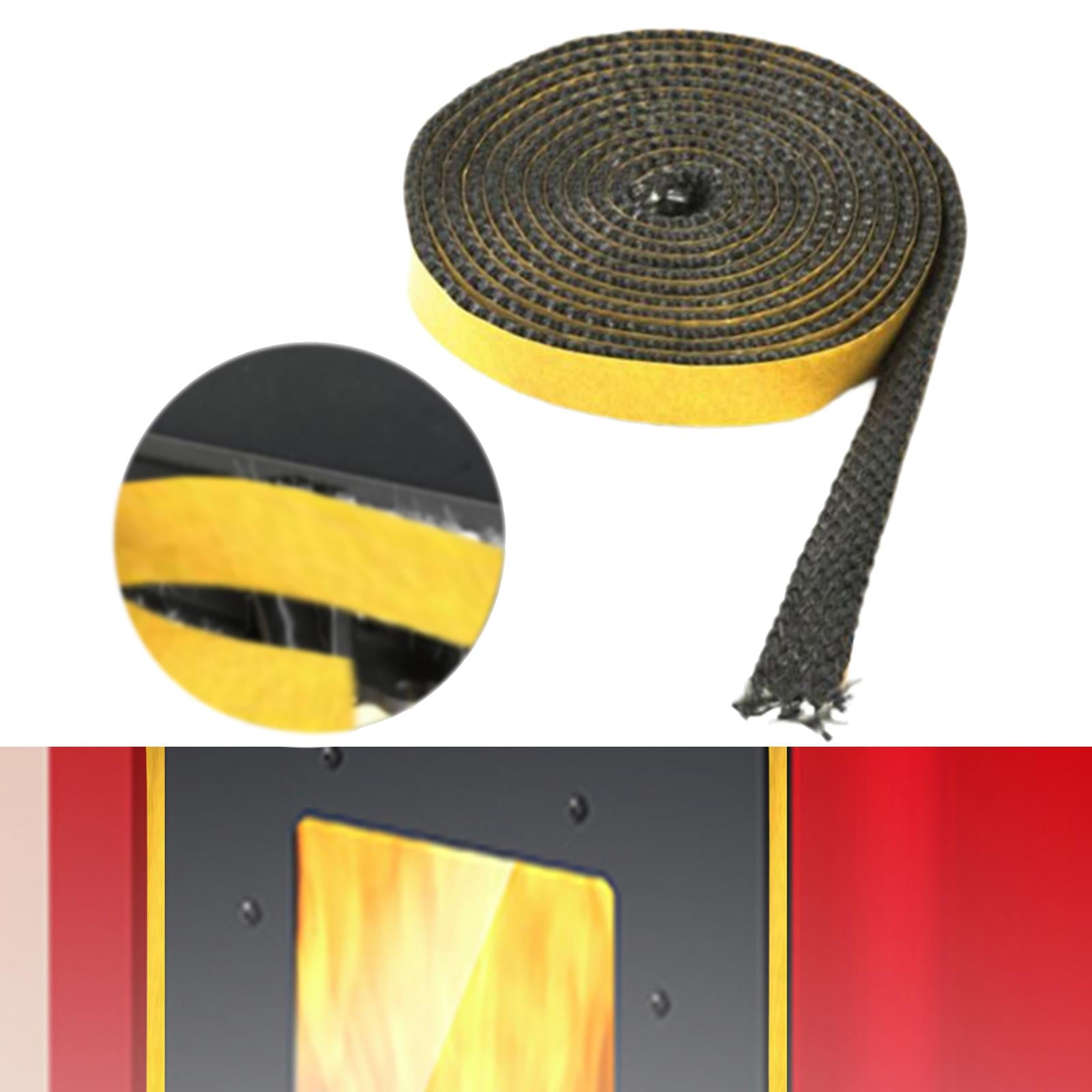 Fireplace Stoves Tape Seal Self Adhesive Fiberglass for Window Glass Durable 20mmx4metre