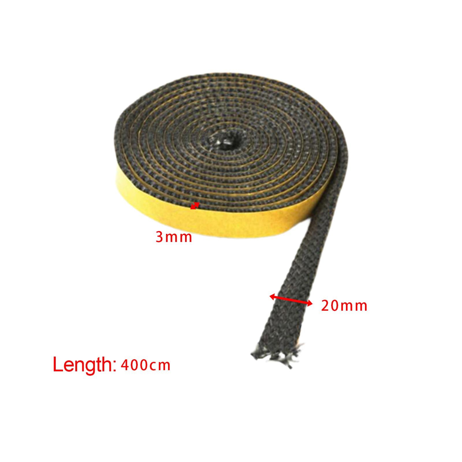 Fireplace Stoves Tape Seal Self Adhesive Fiberglass for Window Glass Durable 20mmx4metre