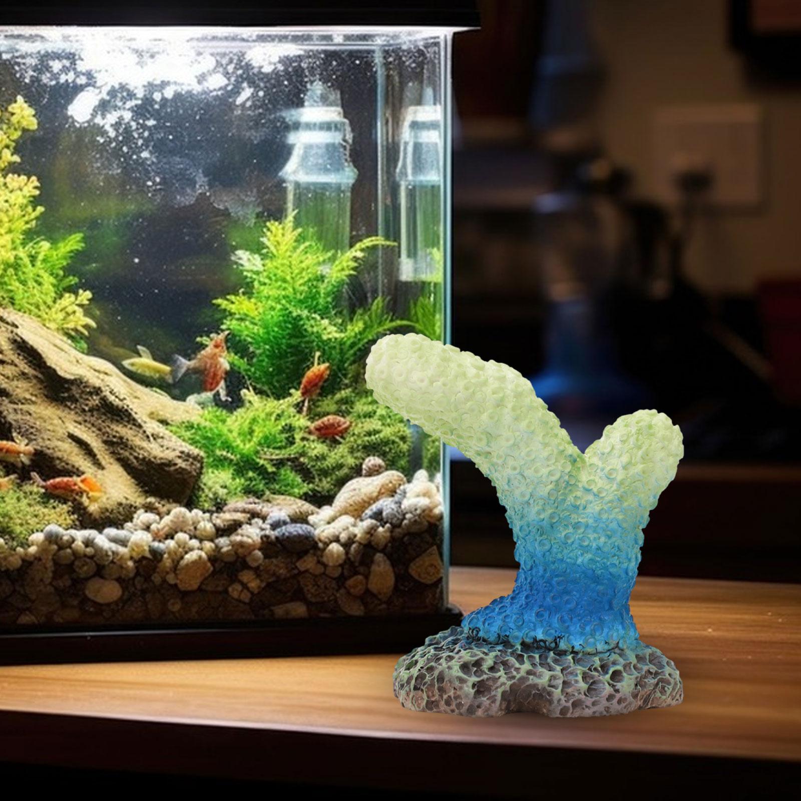 Artificial Coral Ornament Fish Tank Decor for Balcony Porch Patio Blue