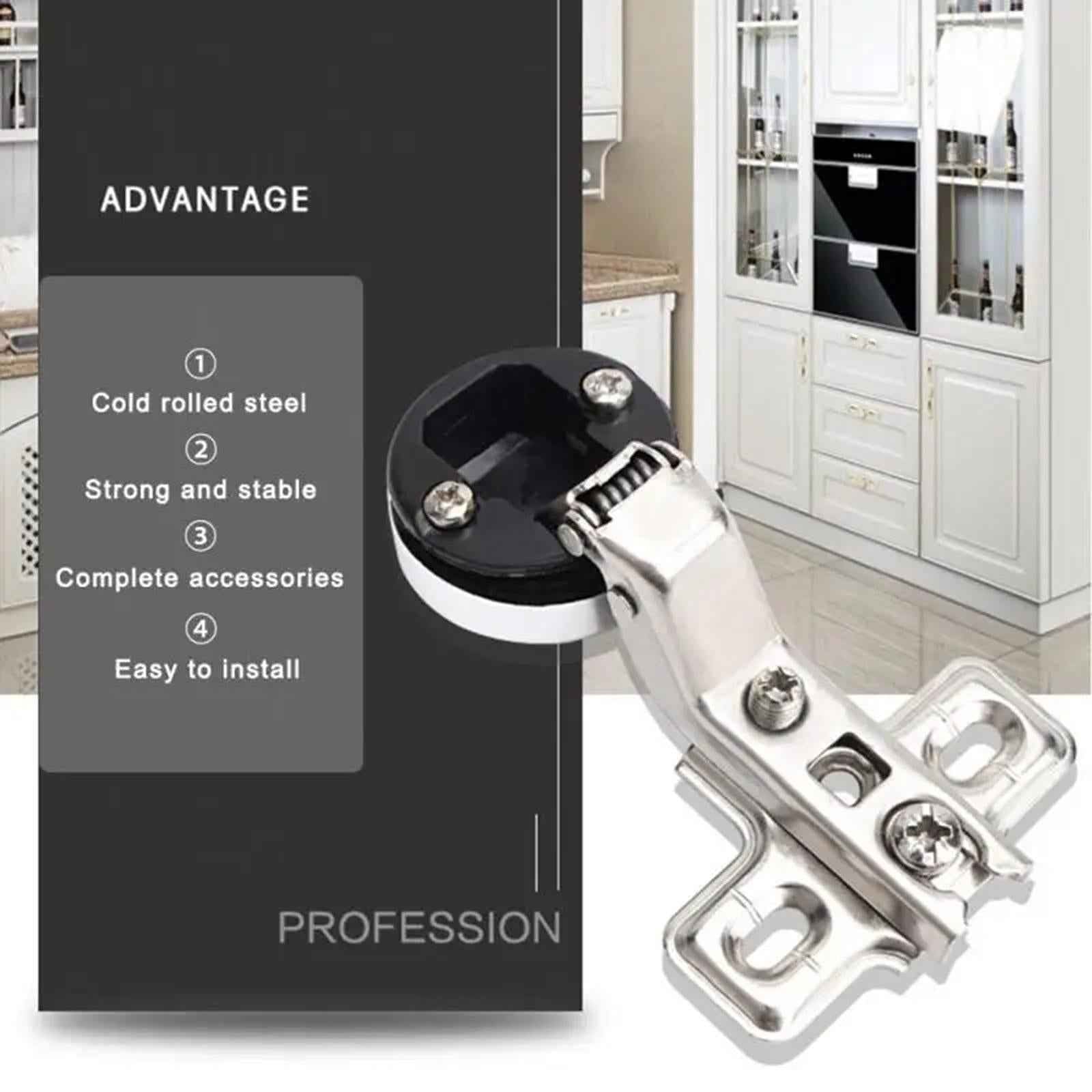 Glass Door Hinges 35mm Cup Screws Practical DIY Hinges Home Cabinet Hardware Big Bend