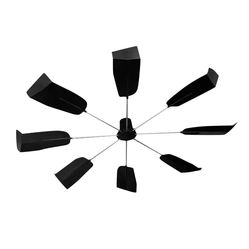 Central Deflector Black Prevent Blow Baffle Cover for Office Library Home