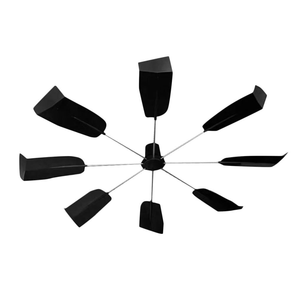 Central Deflector Black Prevent Blow Baffle Cover for Office Library Home