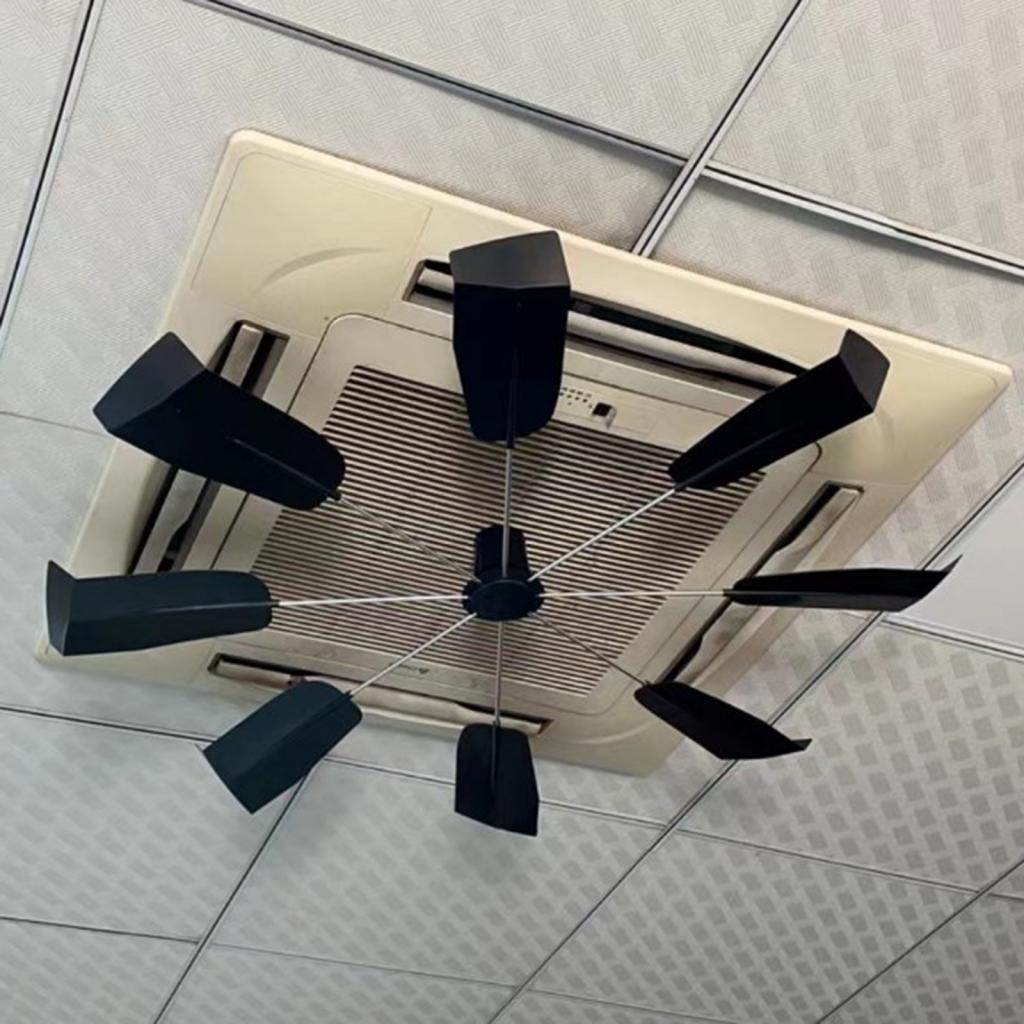 Central Deflector Black Prevent Blow Baffle Cover for Office Library Home